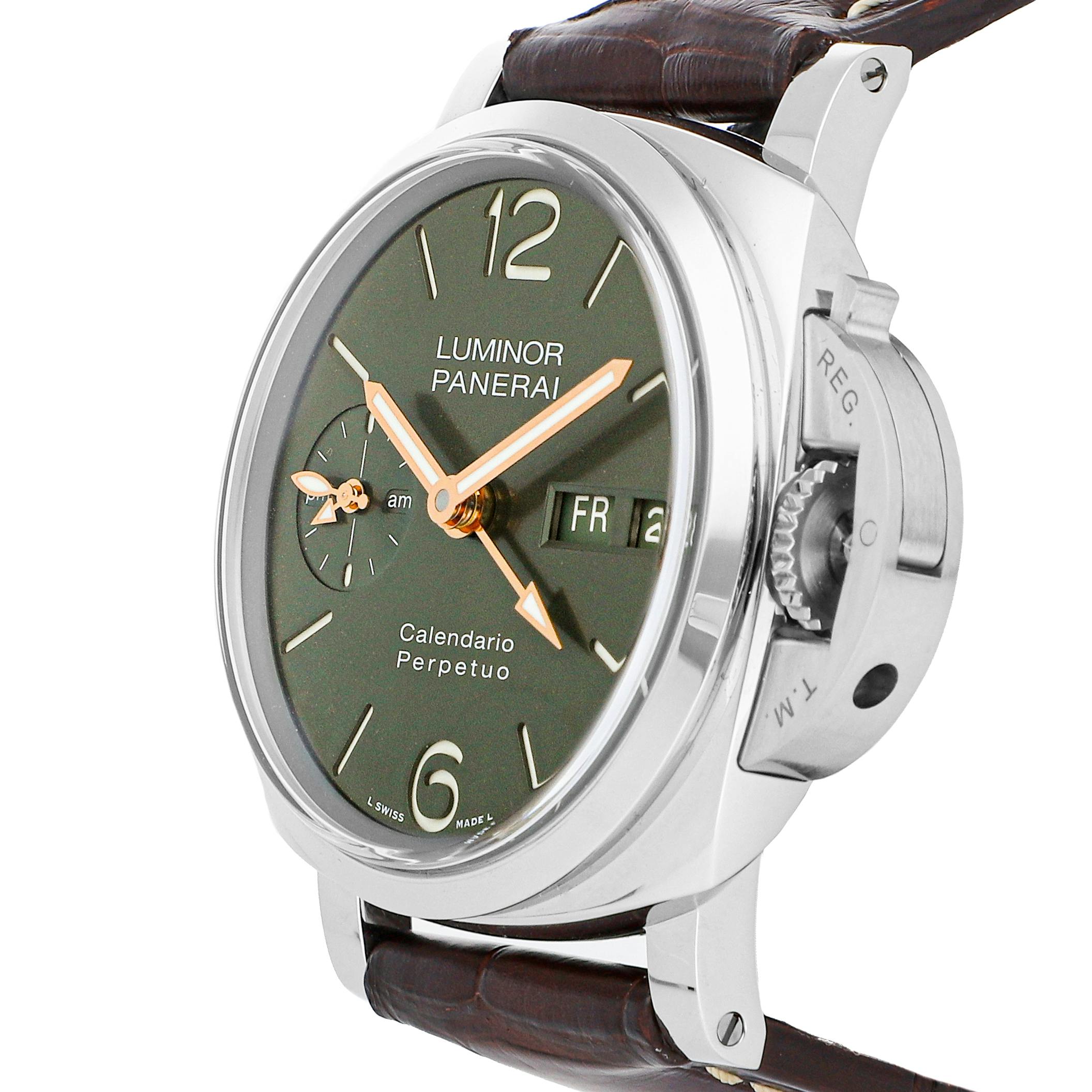 Pre Owned Panerai Luminor Perpetual Calendar Platinumtech PAM 715