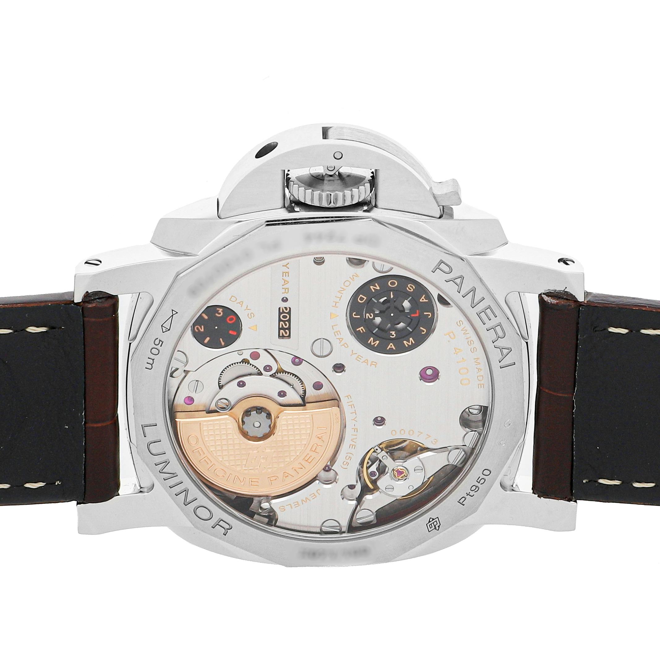 Pre Owned Panerai Luminor Perpetual Calendar Platinumtech PAM 715