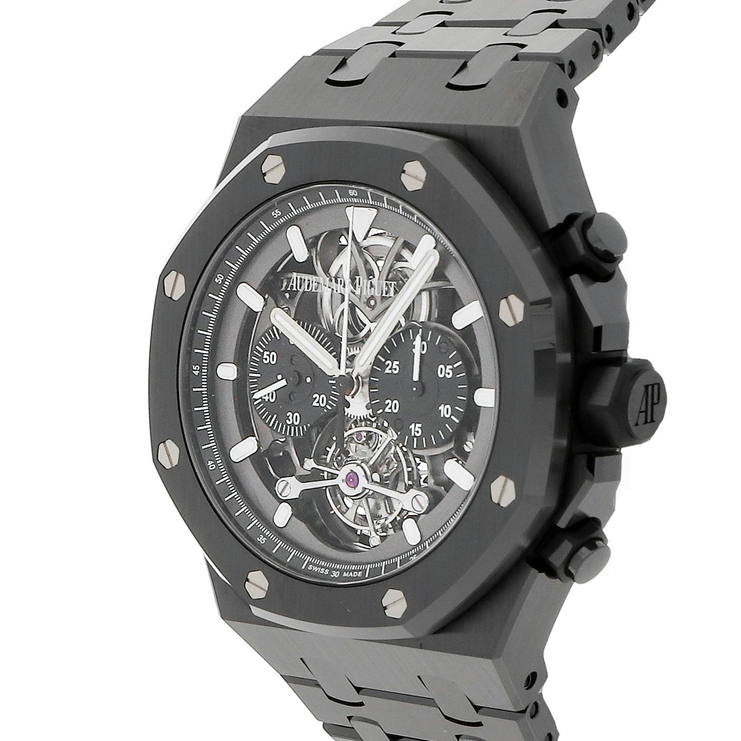 Audemars piguet royal oak tourbillon chronograph skeleton hot sale