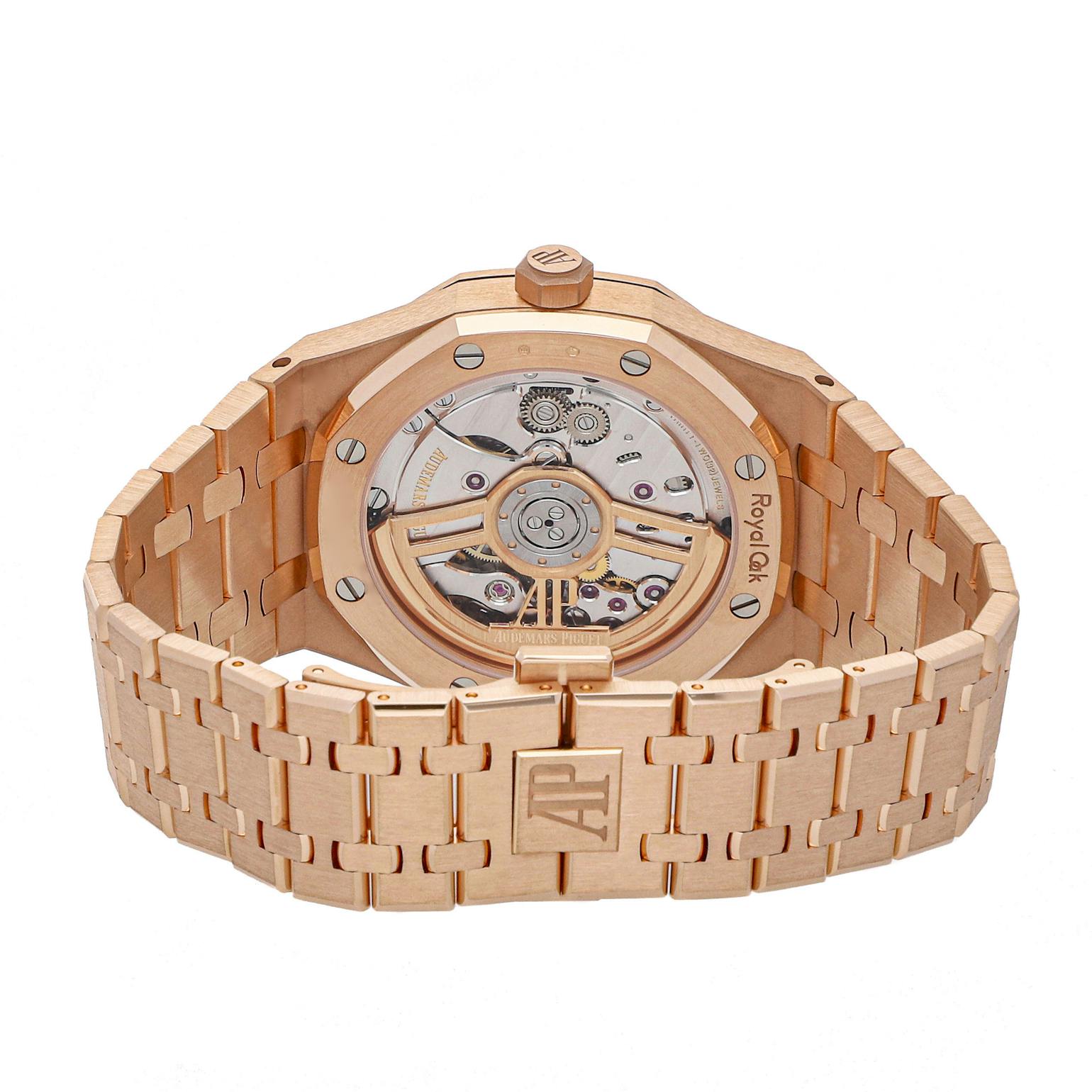 Audemars Piguet Royal Oak Selfwinding Watch, 41mm, 18K Rose Gold, Black Dial, 15500OR.OO.1220OR.01