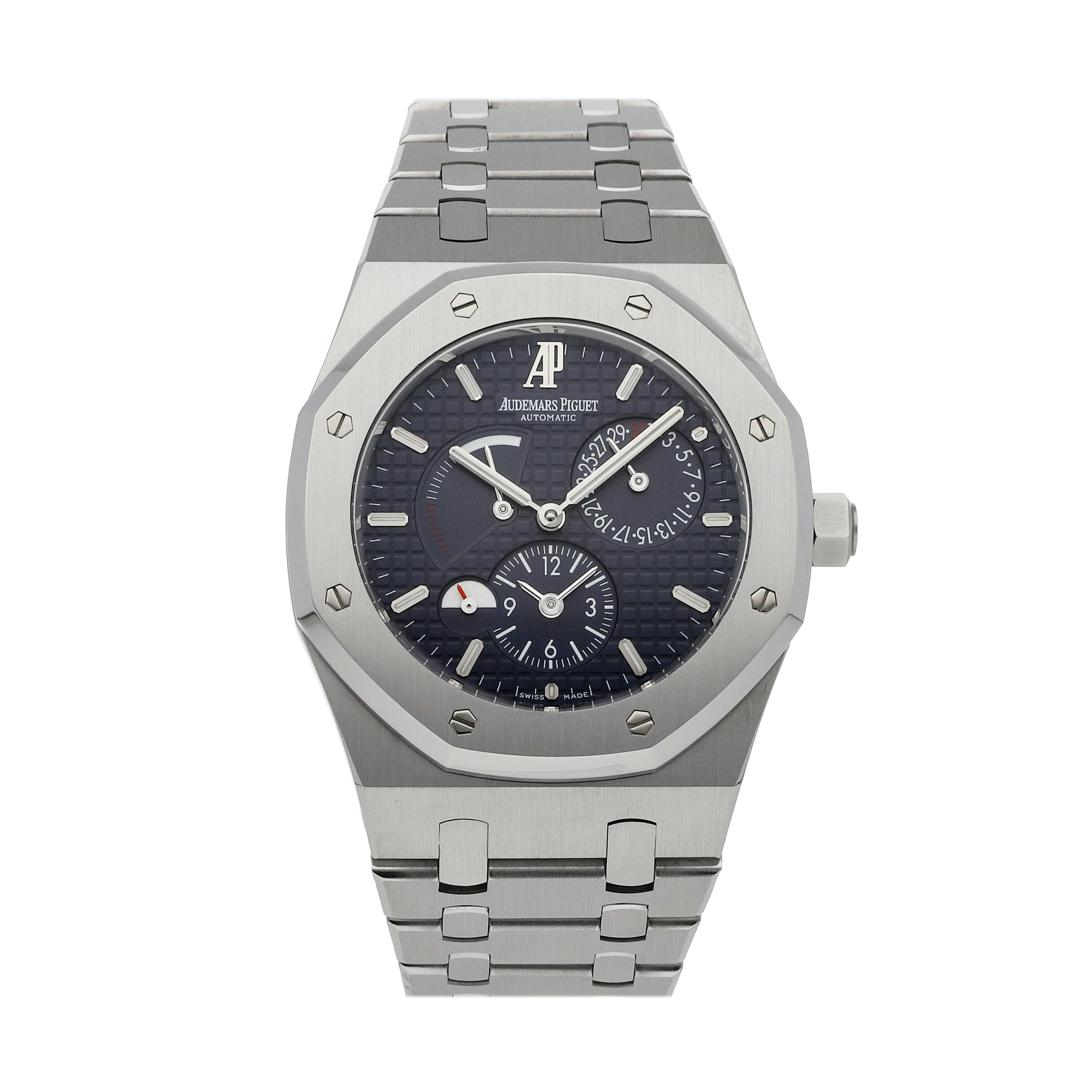 Pre Owned Audemars Piguet Royal Oak Dual Time 26120ST.OO.1220ST.02