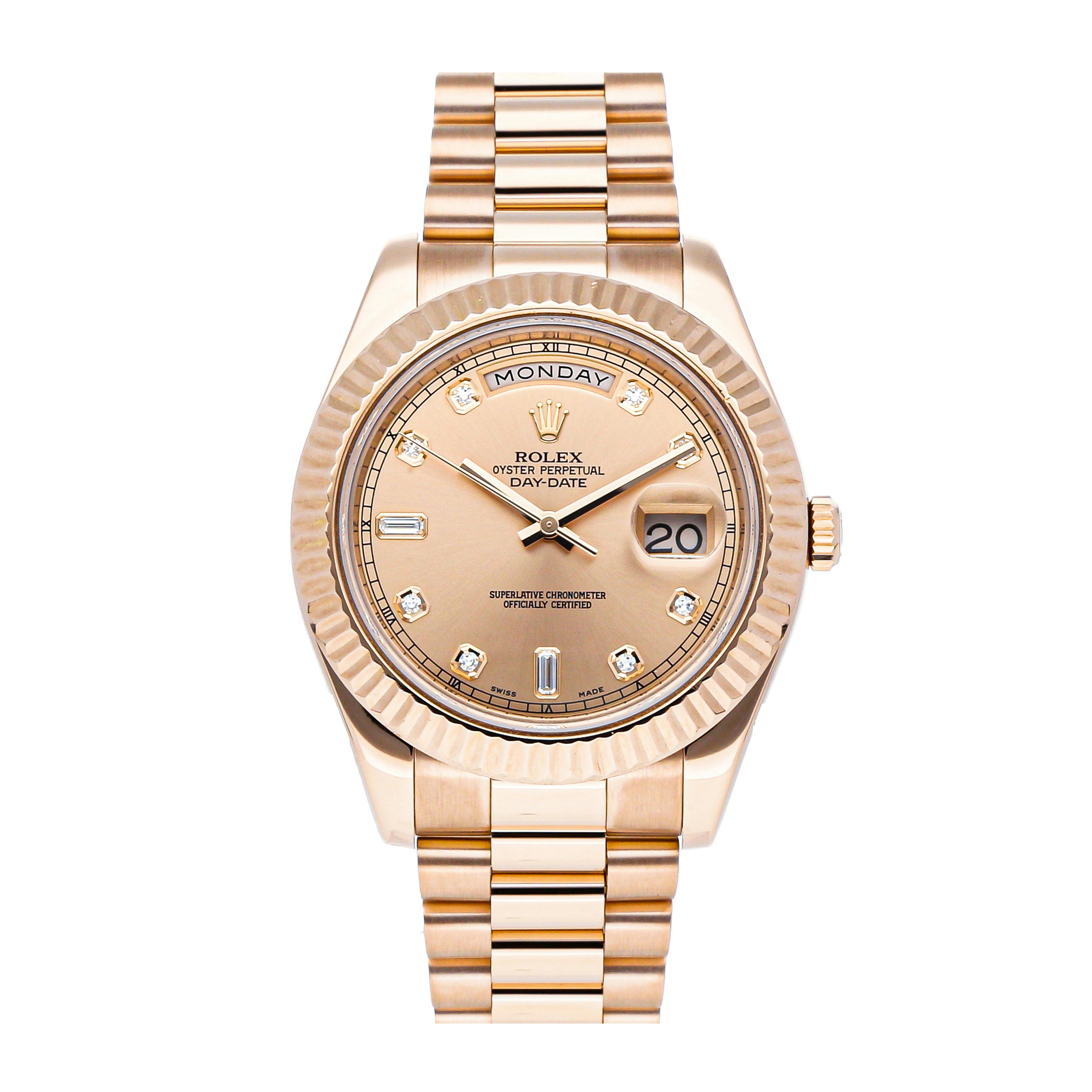 used rolex rose gold