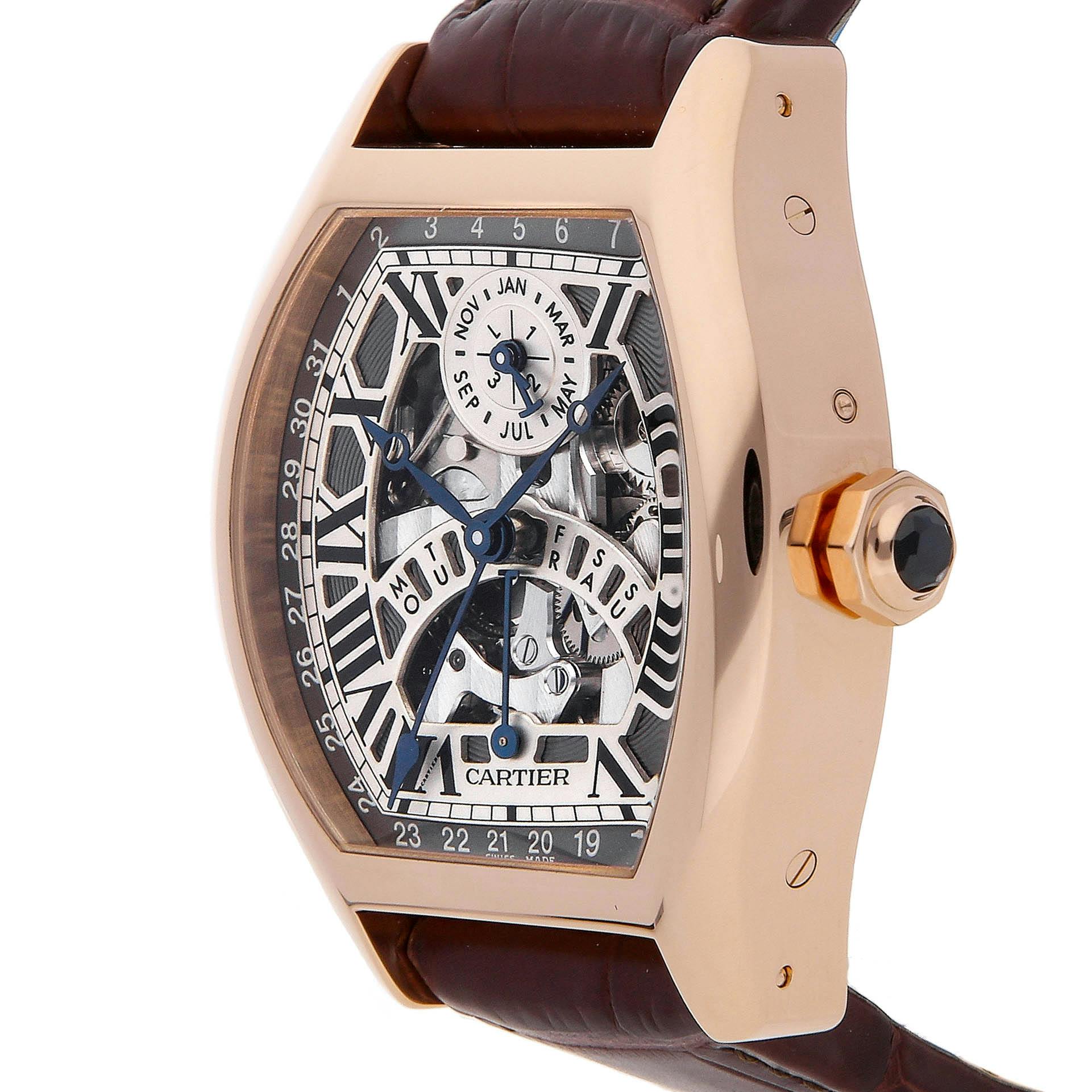 Pre Owned Cartier Tortue XL Model Perpetual Calendar W1580003