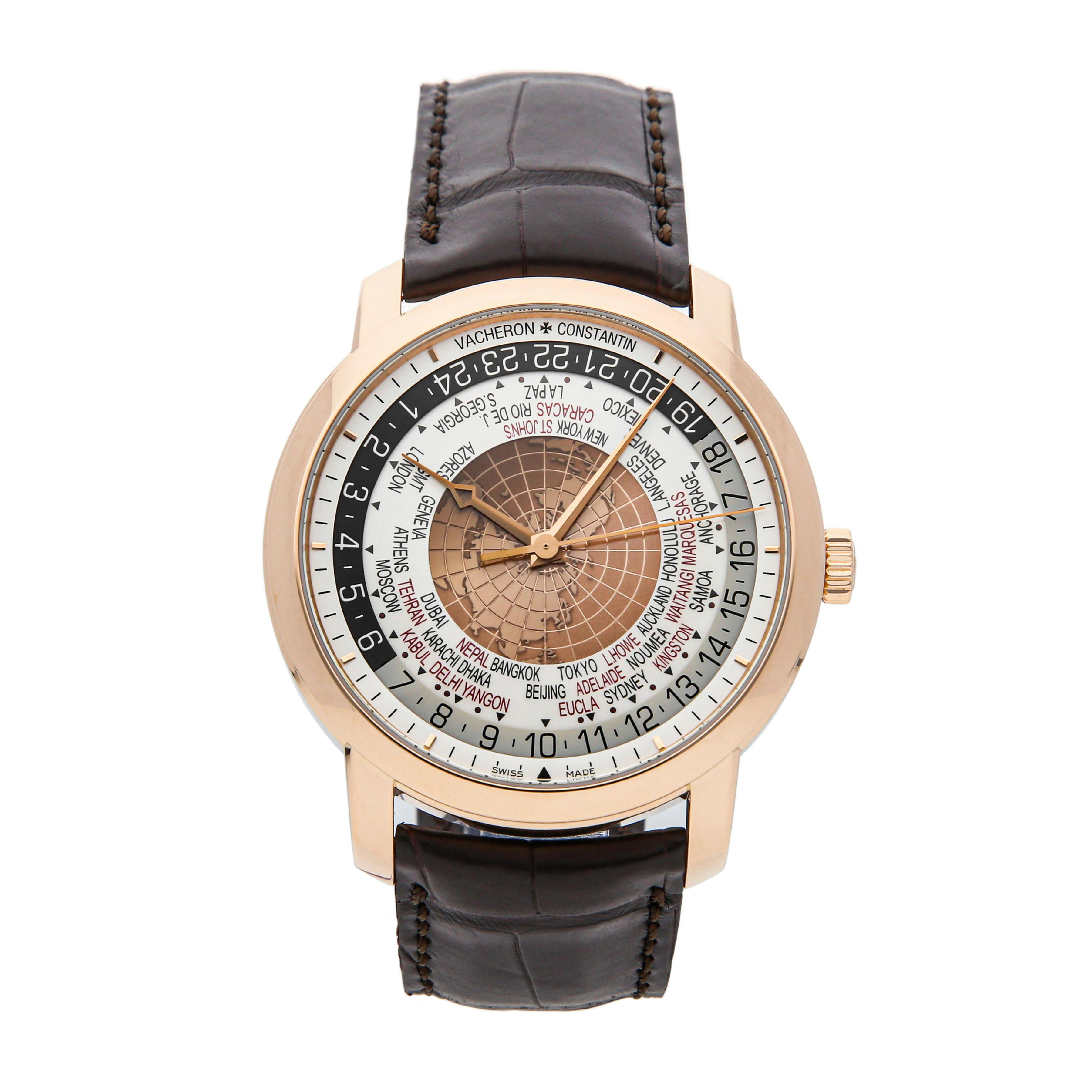 Pre Owned Vacheron Constantin Traditionnelle World Time 86060 000R