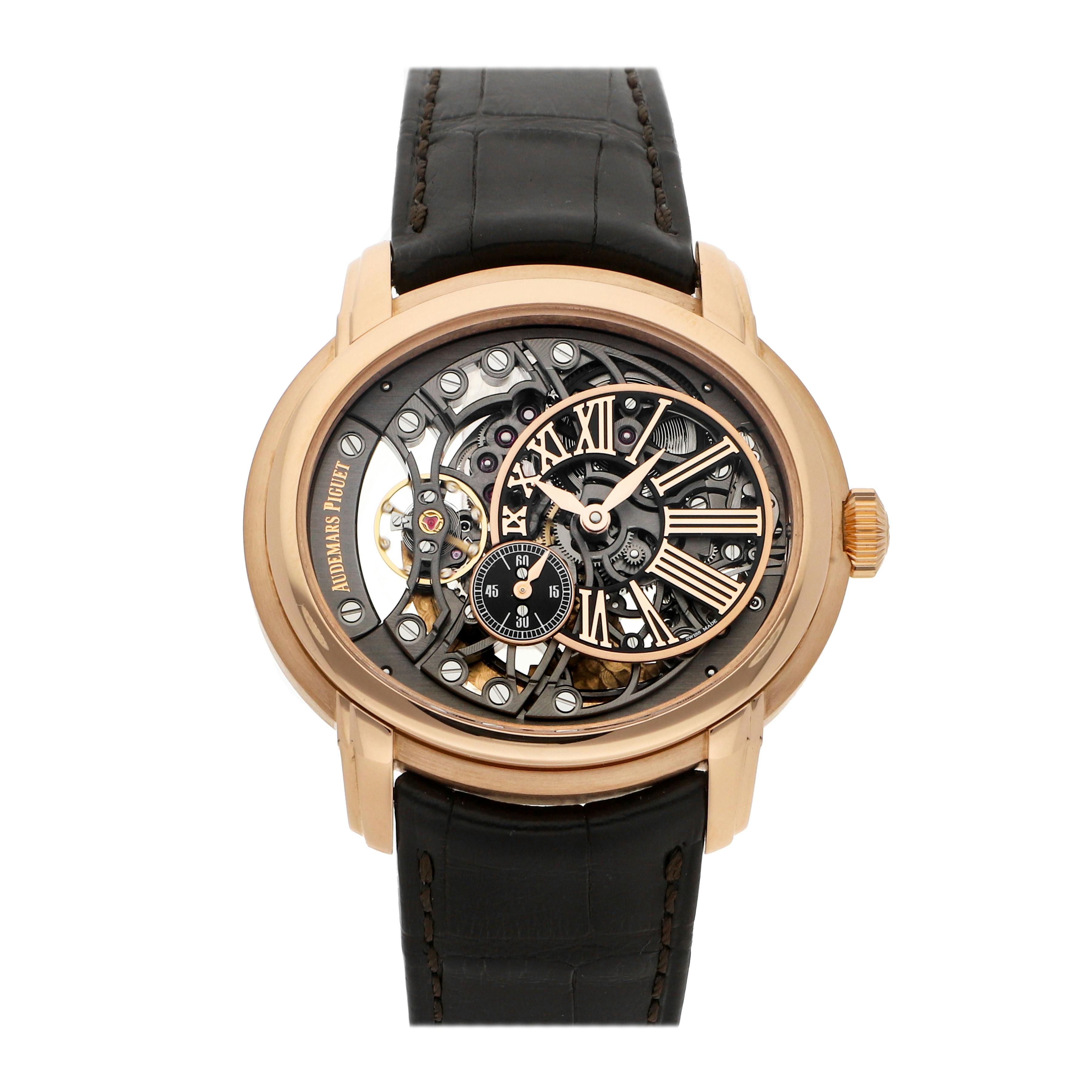 Pre Owned Audemars Piguet Millenary Openworked 15352OR.OO.D093CR