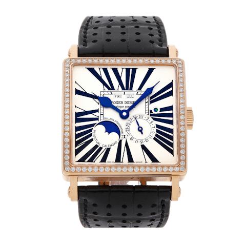 Vertical Pre-Owned Roger Dubuis Golden Square Perpetual Calendar G40 5739 G SD.57ADB