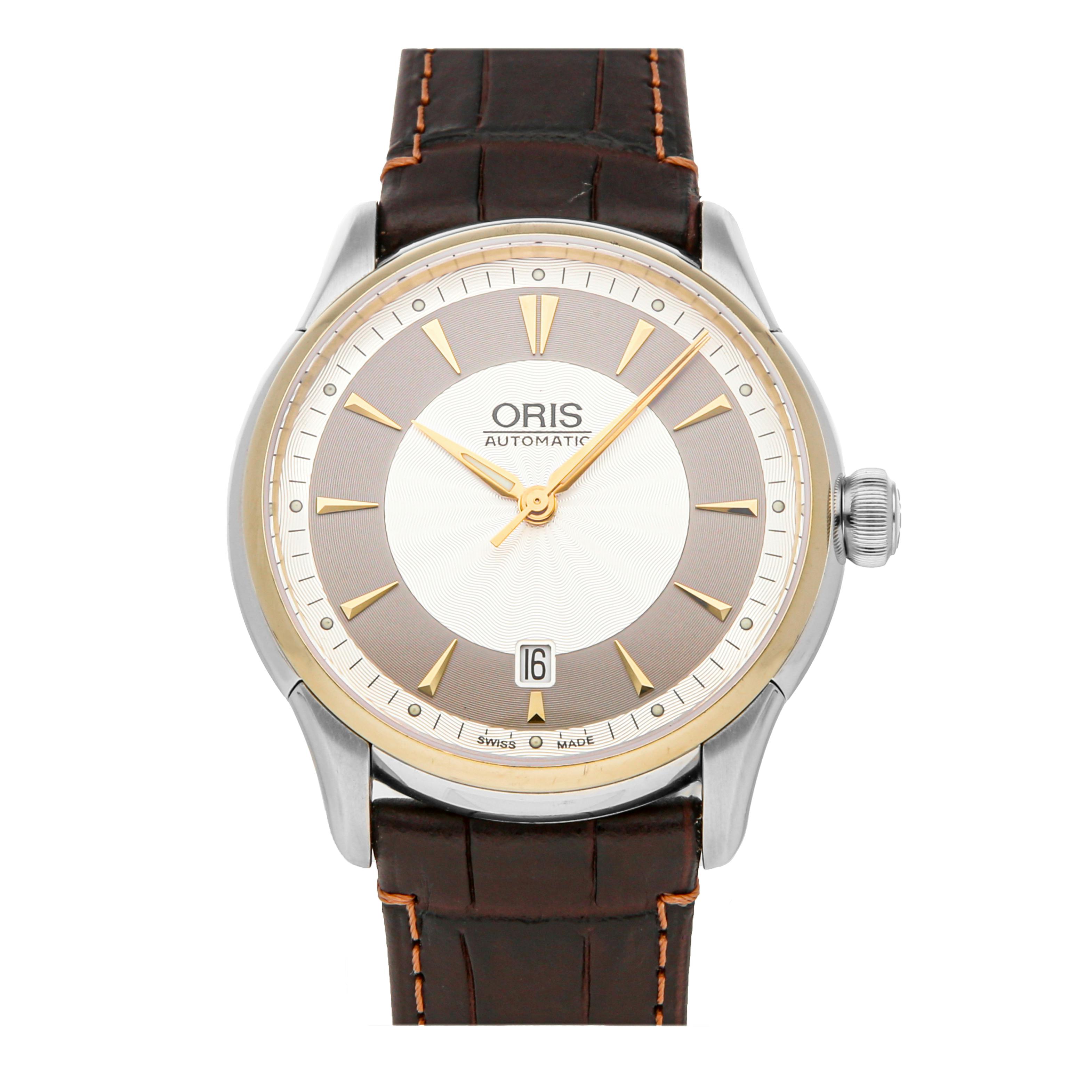 Pre Owned Oris Artelier Date 01 733 7591 6351 07 5 21 70FC