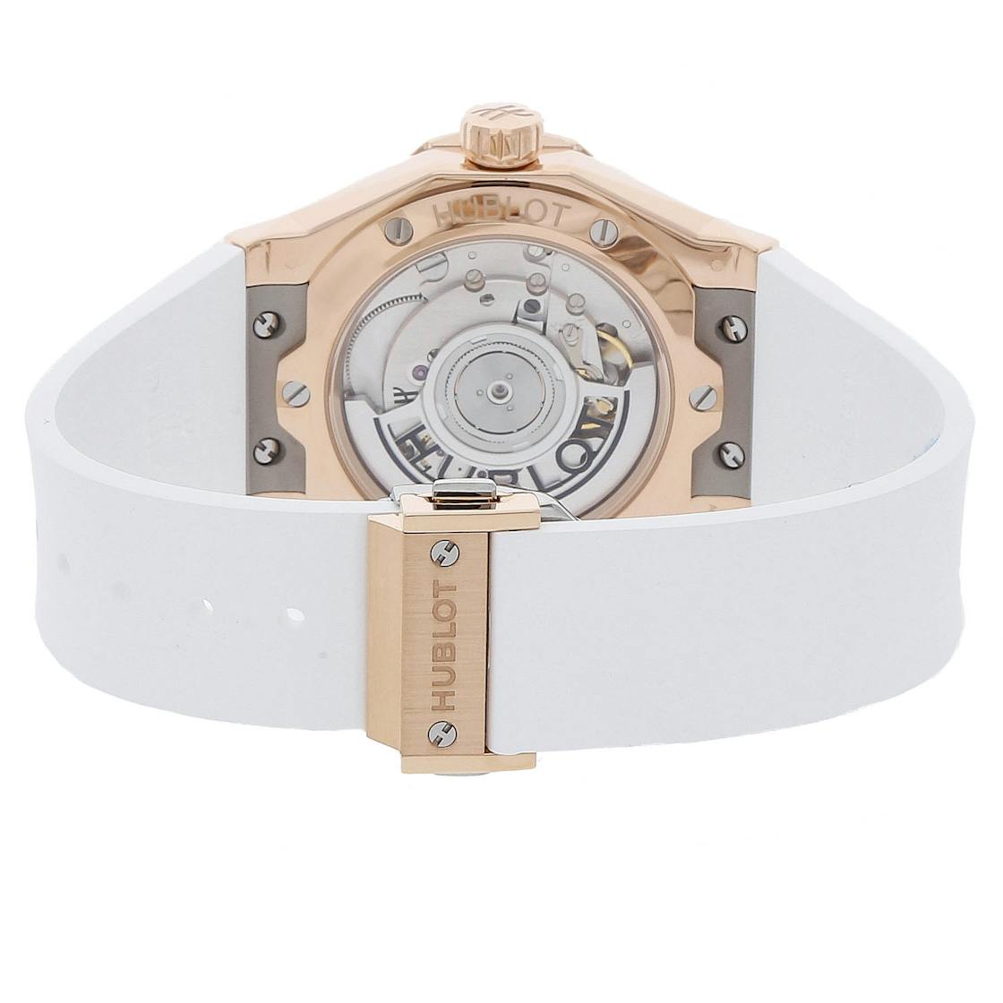 Hublot Men's Classic Fusion Orlinski King Gold Watch in White, Rose Gold, Automatic | Govberg 550.OS.2200.RW.ORL20