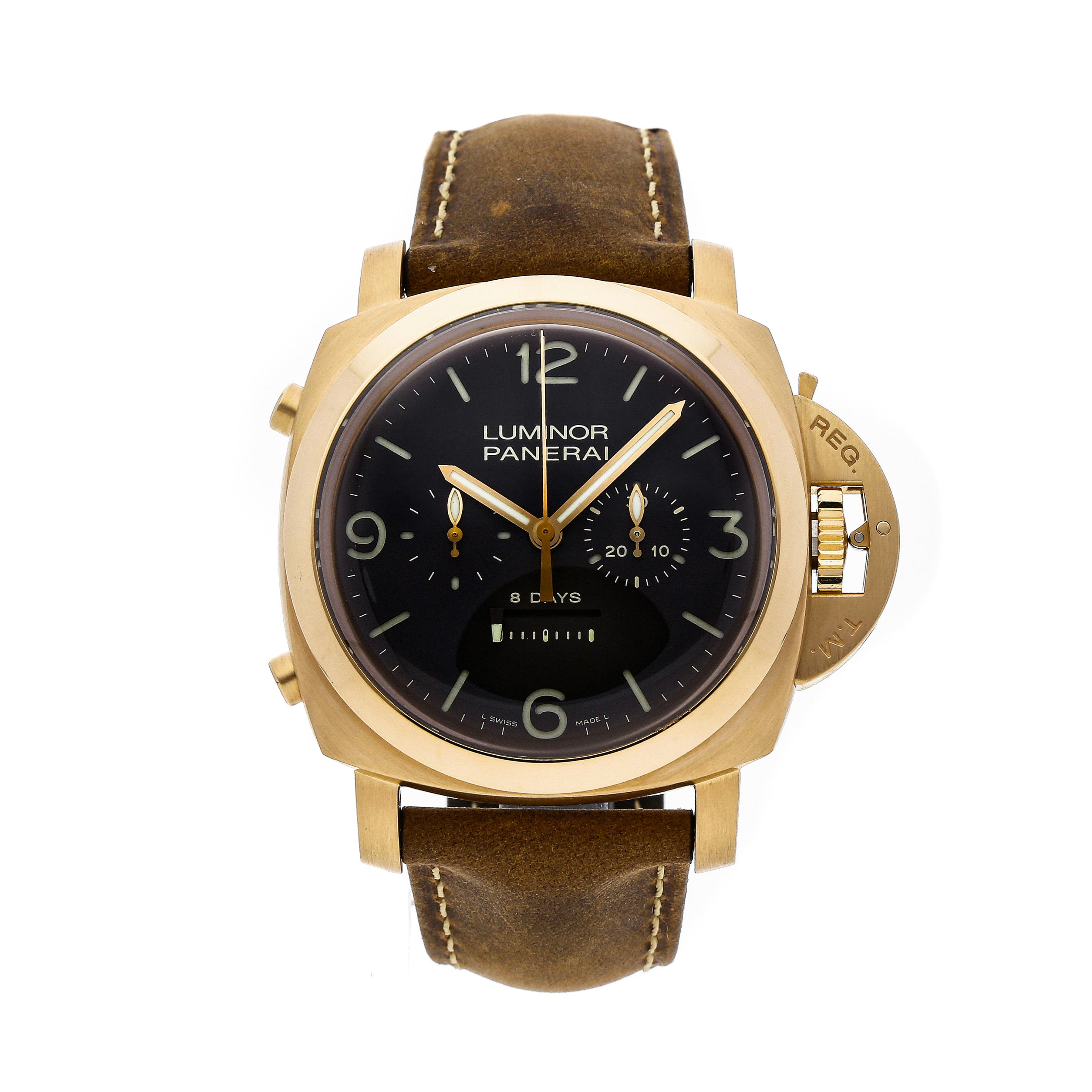 Pre Owned Panerai Luminor 1950 Rattrapante 8 Days PAM 319 WatchBox