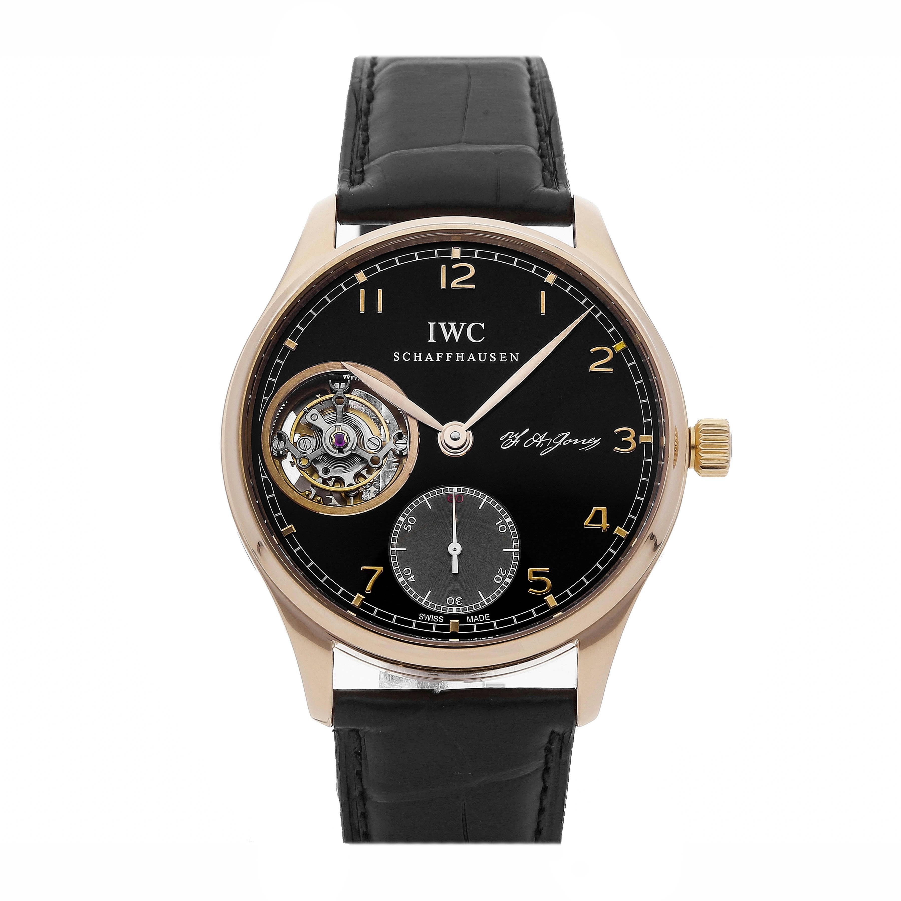 Pre Owned IWC Portuguese Tourbillon F.A. Jones Limited Edition