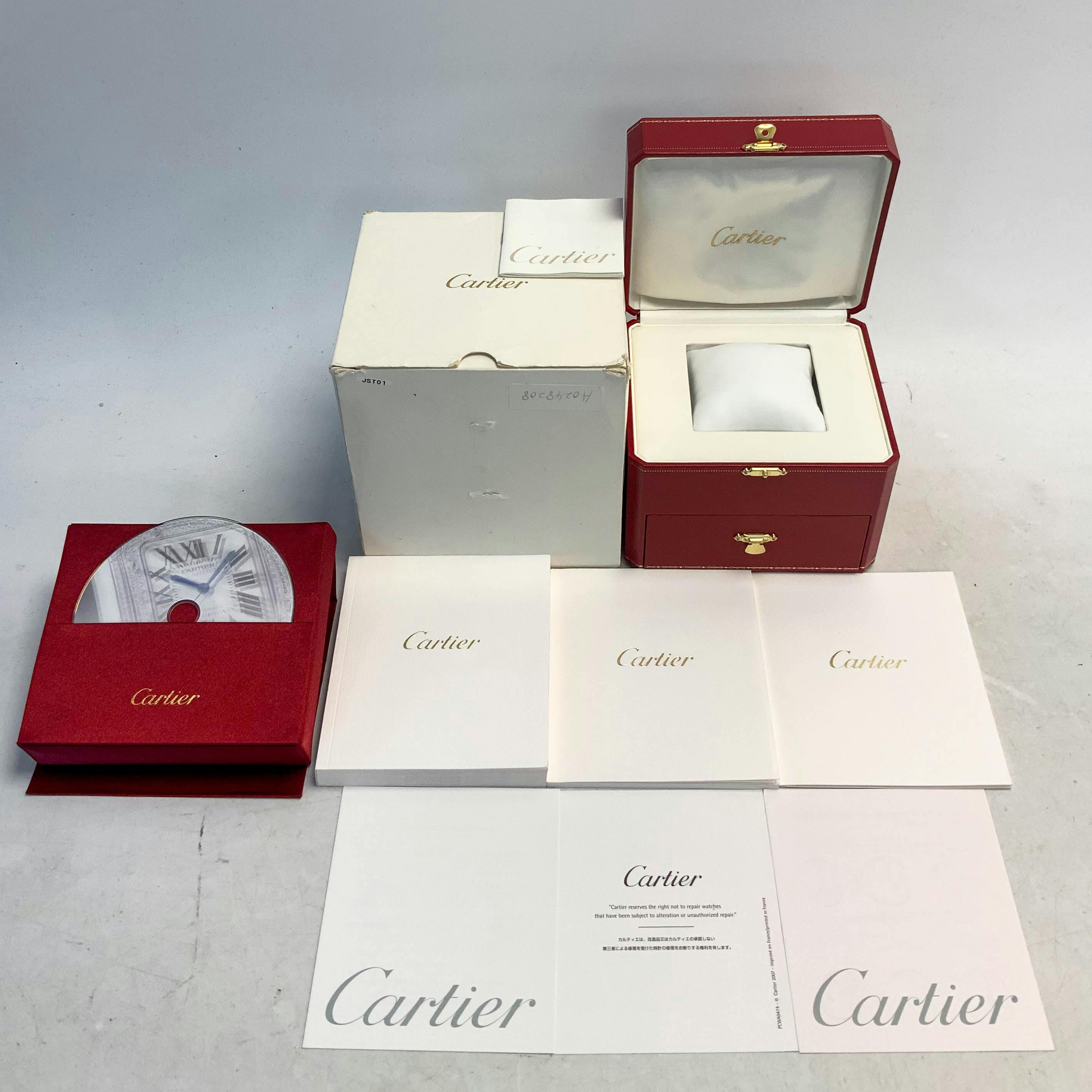 Cartier discount watch packaging