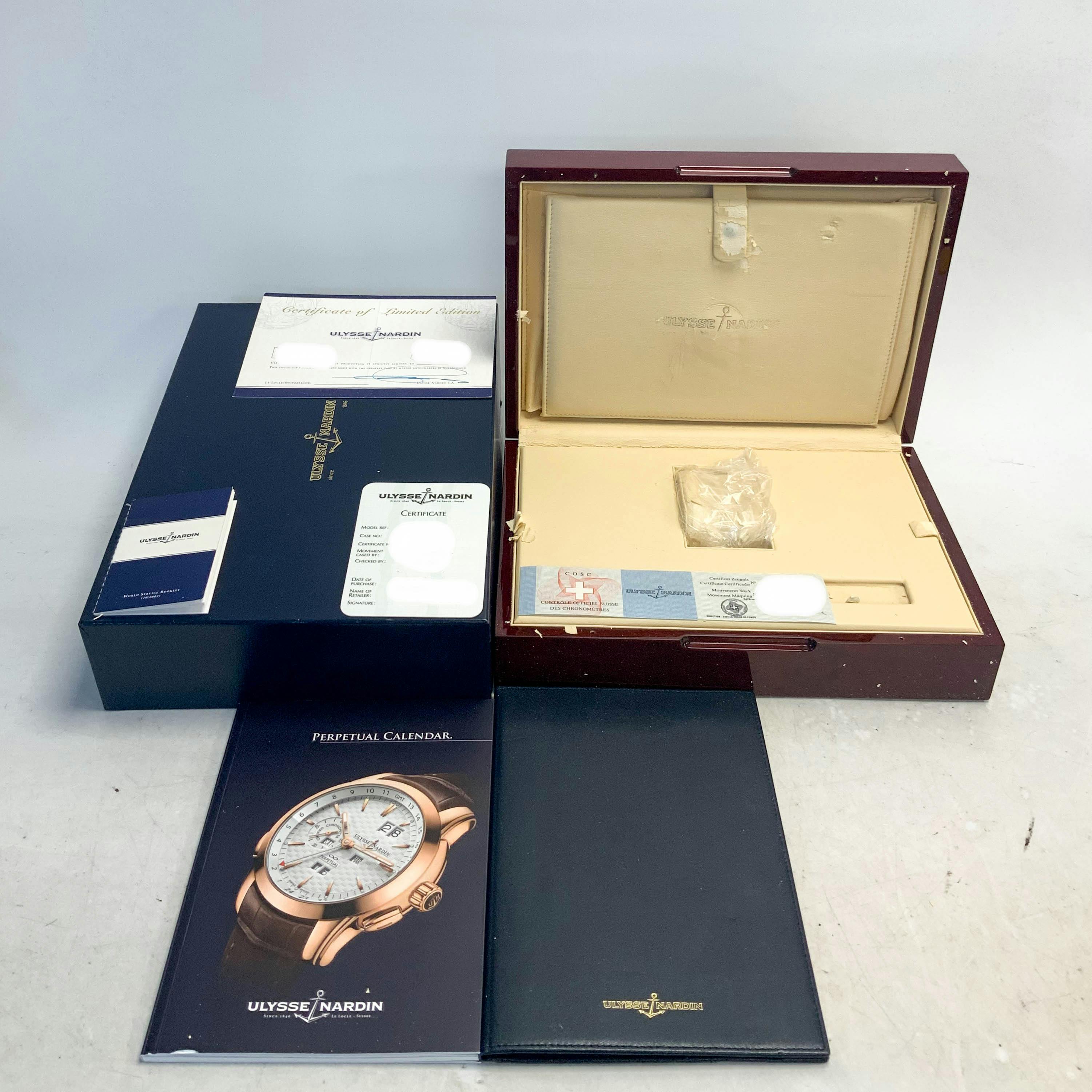 Pre Owned Ulysse Nardin GMT Perpetual Calendar Limited Edition 329