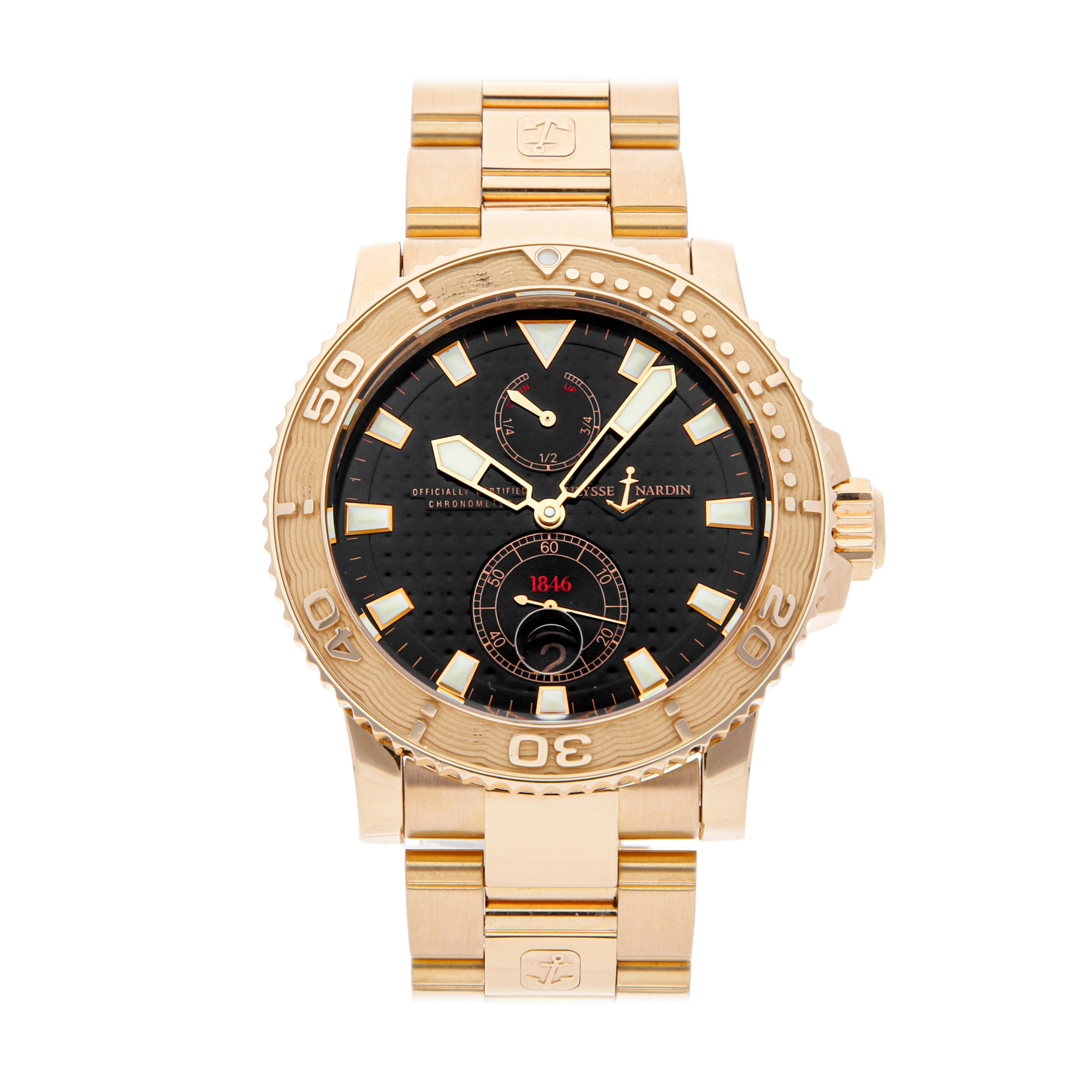 Ulysse nardin maxi marine rose outlet gold