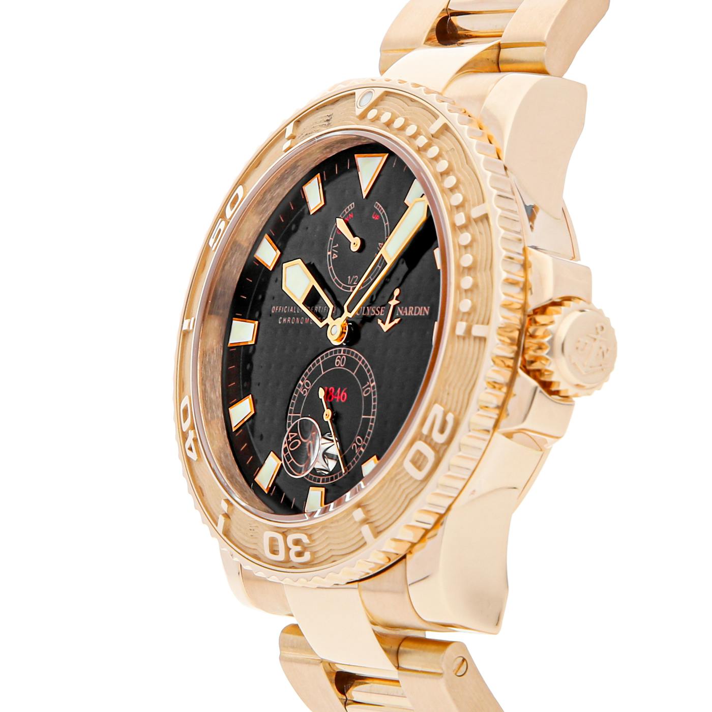 PreOwned Ulysse Nardin Maxi Marine Diver 266338/92 WatchBox