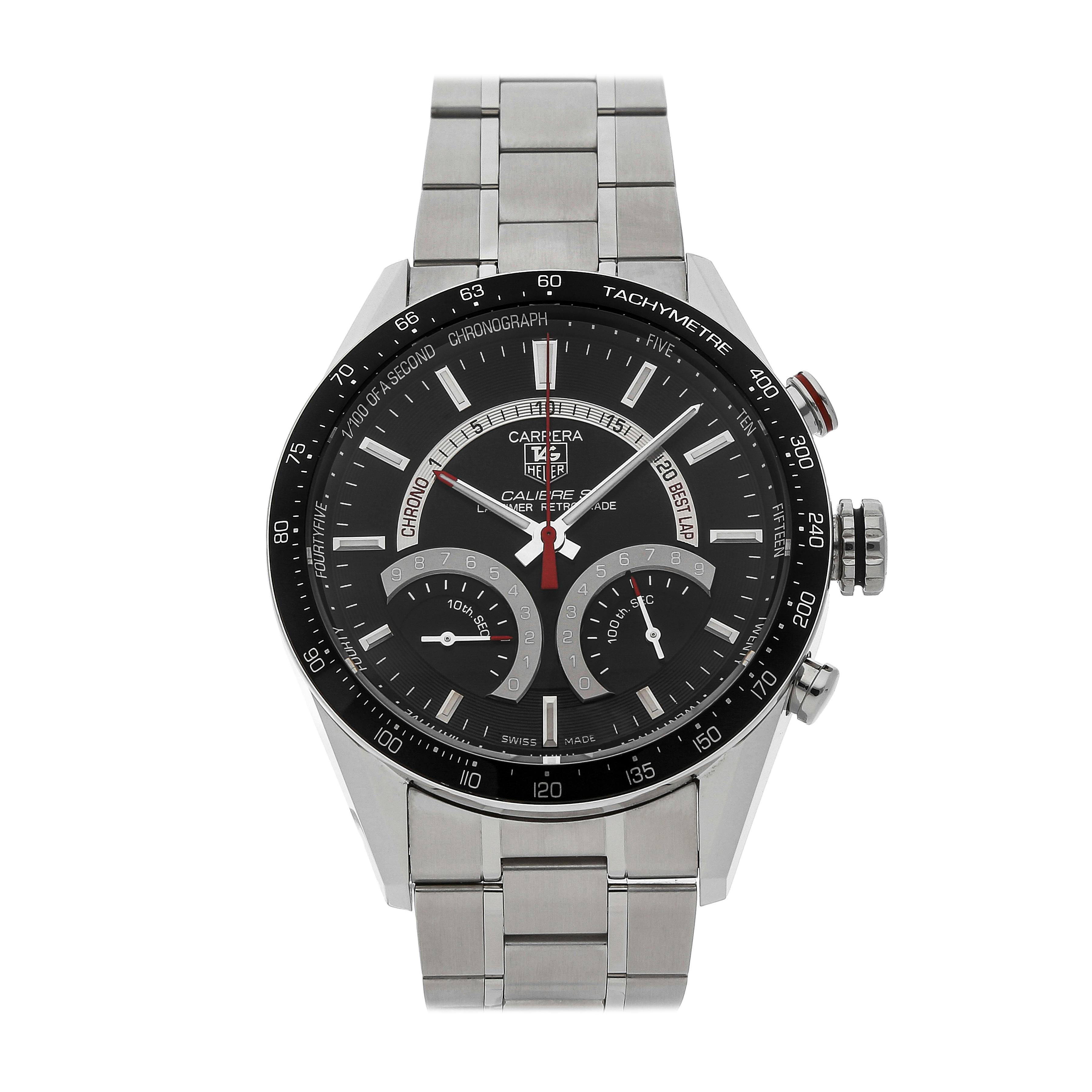 Pre Owned Tag Heuer Carrera Calibre S Laptimer CV7A10.BA0795