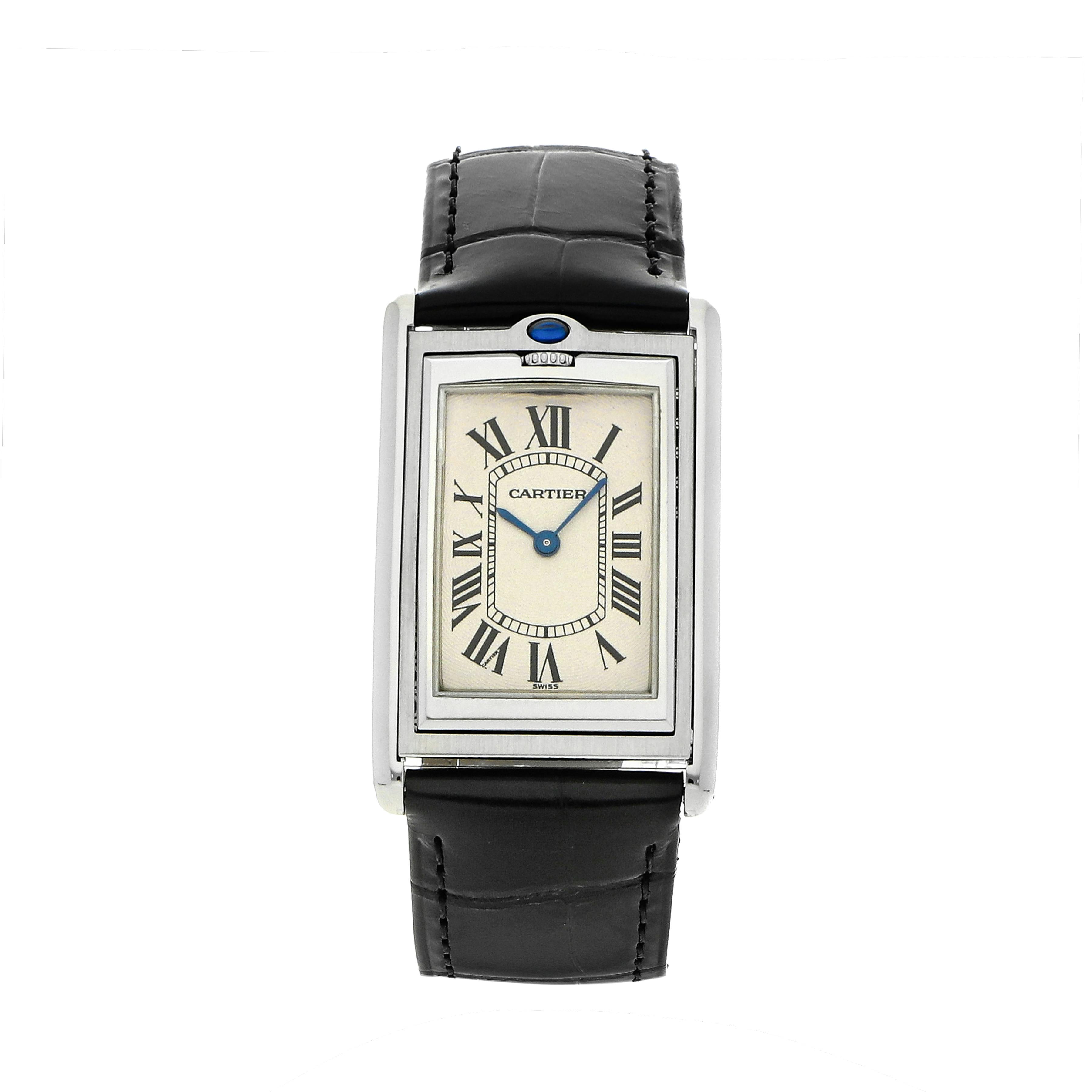 Cartier tank basculante outlet w1011358