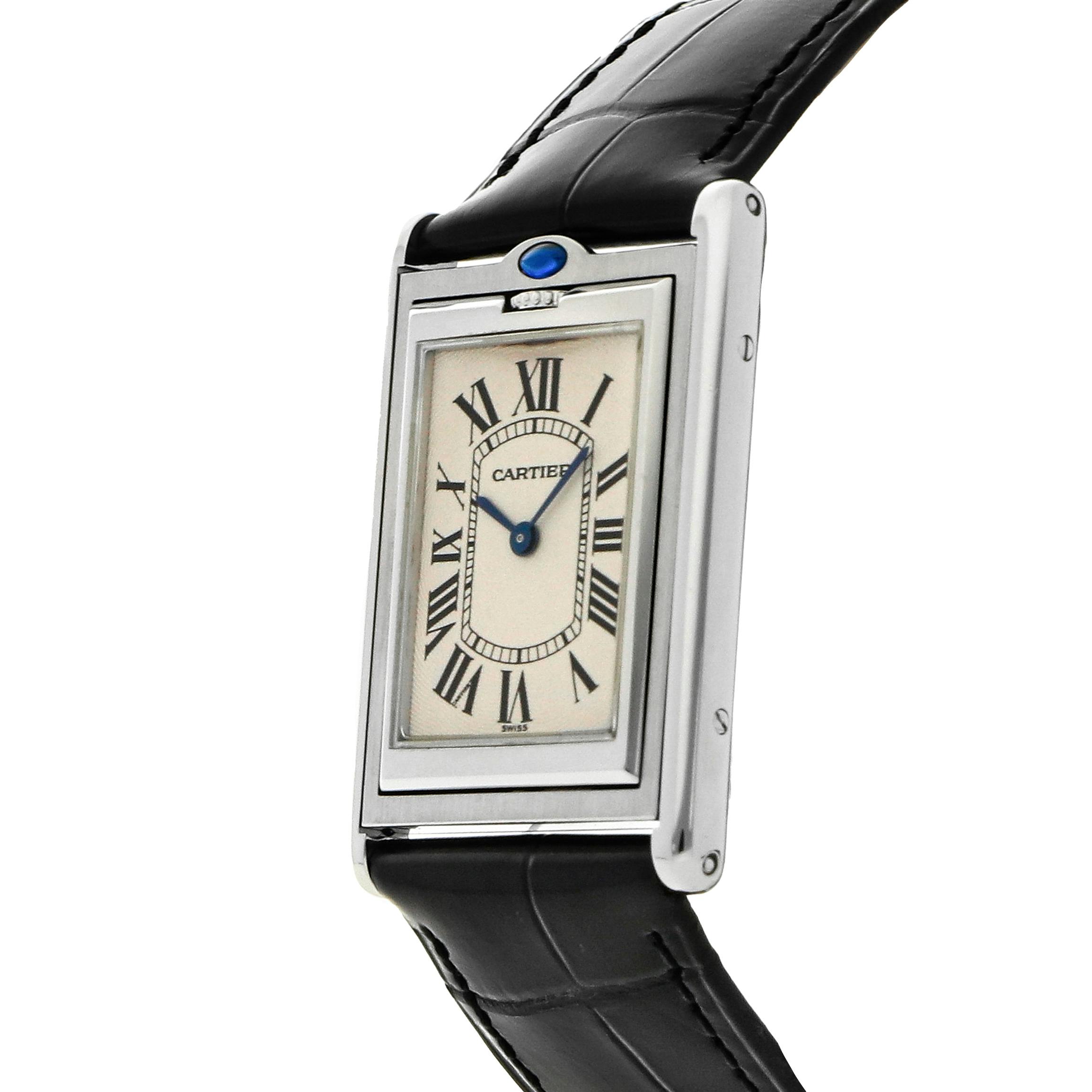 Pre Owned Cartier Tank Basculante W1011358 WatchBox