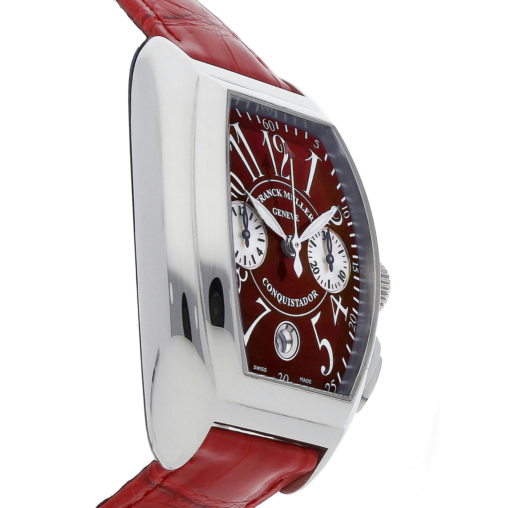 Pre Owned Franck Muller Conquistador Chronograph 8005 H CC RED