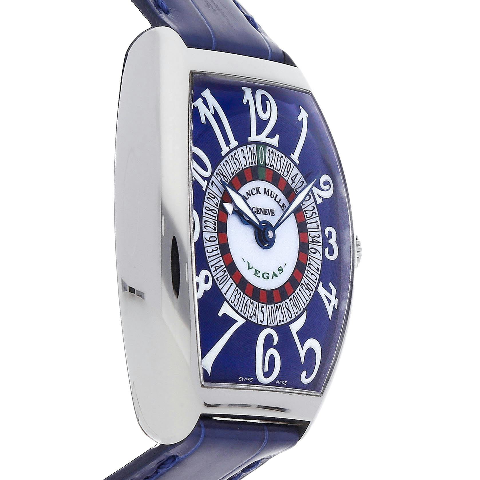 Pre Owned Franck Muller Casablanca Vegas 6850 VEGAS BLUE Govberg