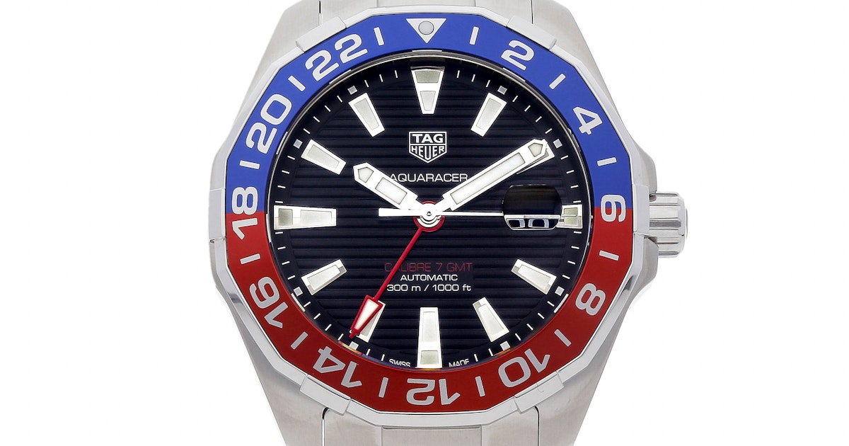 Pre-Owned Heuer Aquaracer 7 GMT WAY201F.BA0927 | WatchBox