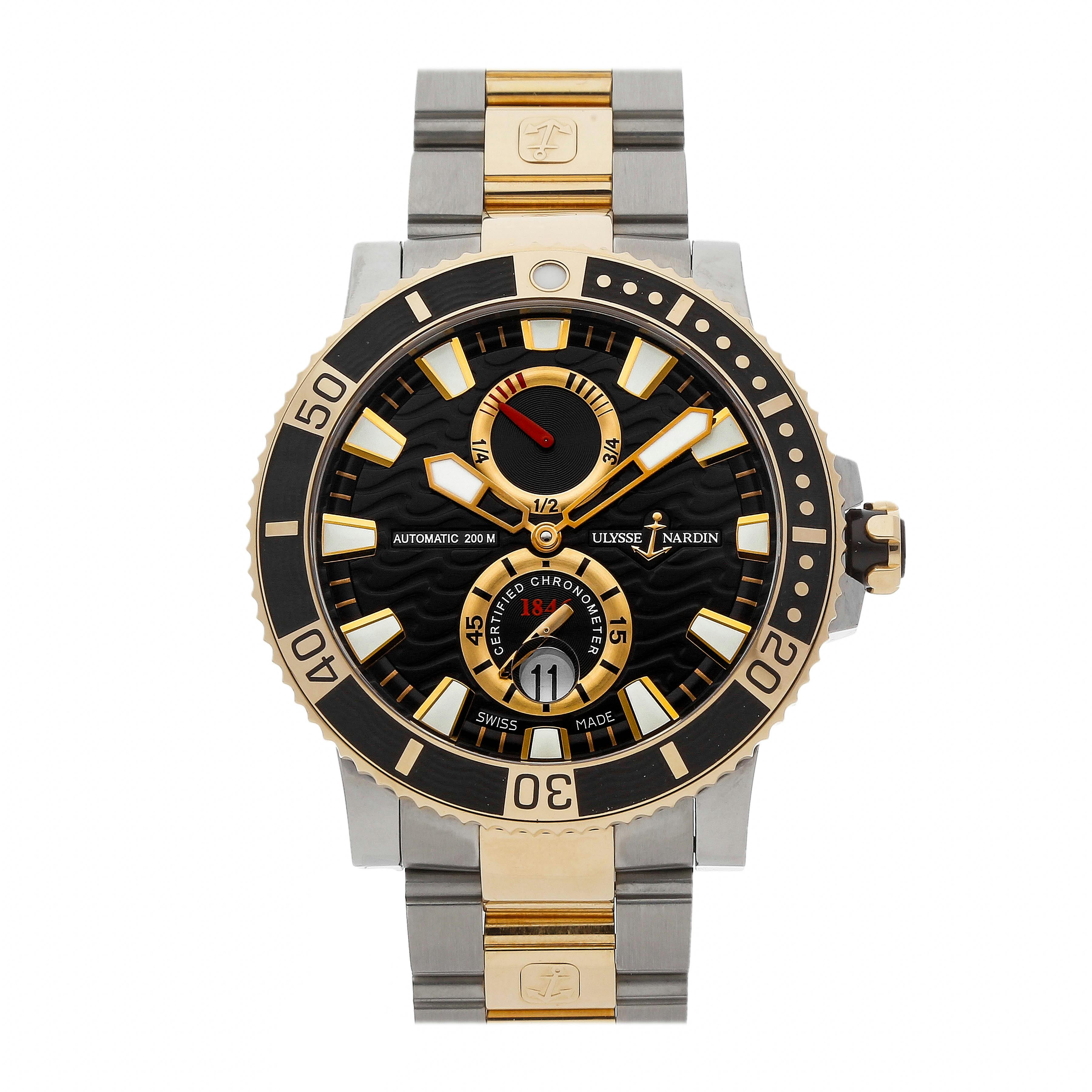 Pre owned ulysse shop nardin maxi marine diver