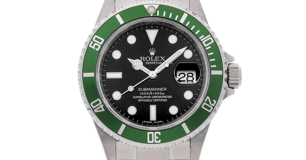 Pre Owned Rolex Submariner Date Kermit lv Watchbox Pre Owned Rolex Submariner Date Kermit lv Watchbox