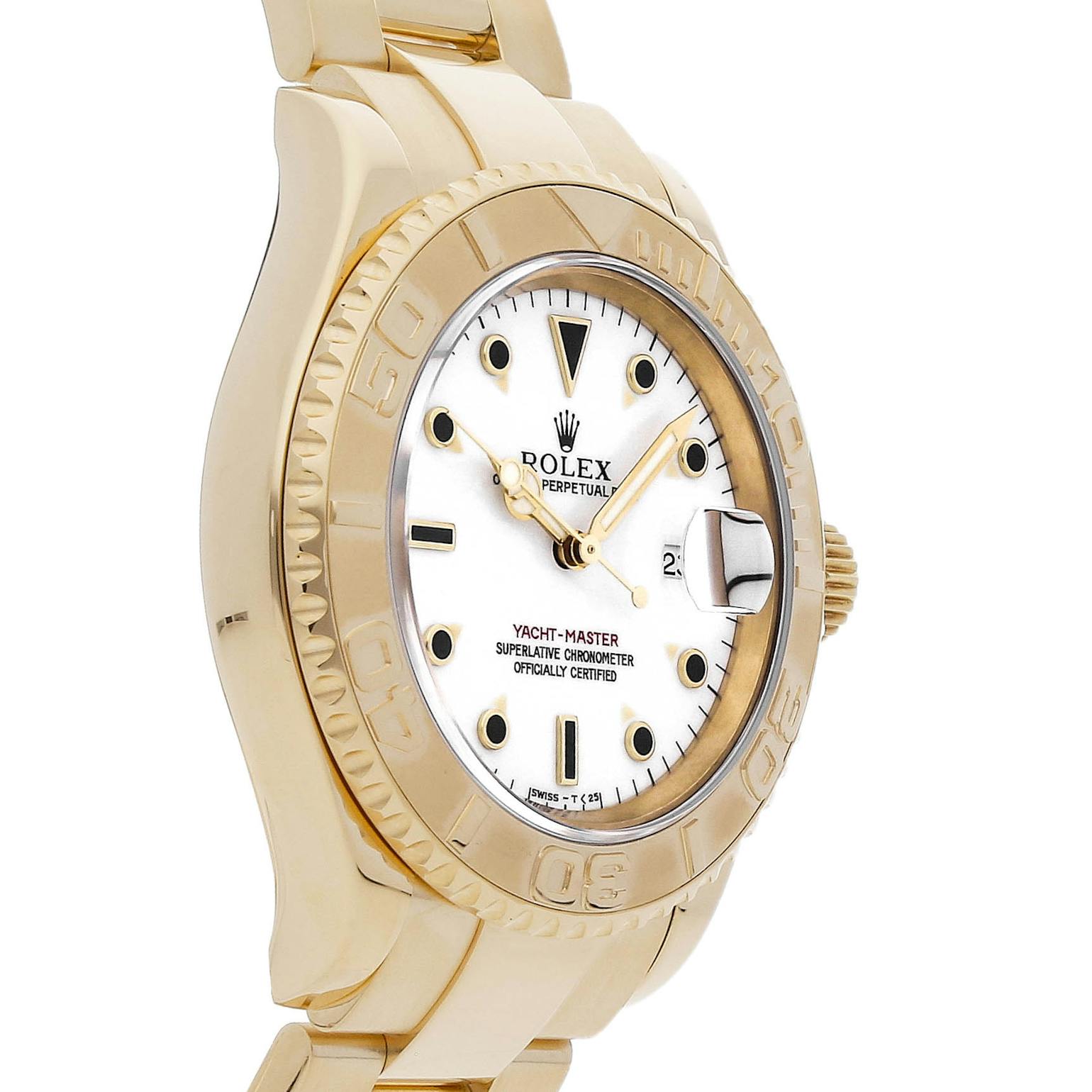 Rolex Yacht-Master Blue 16628 Yellow Gold Watch 40mm - Luxury Watches USA