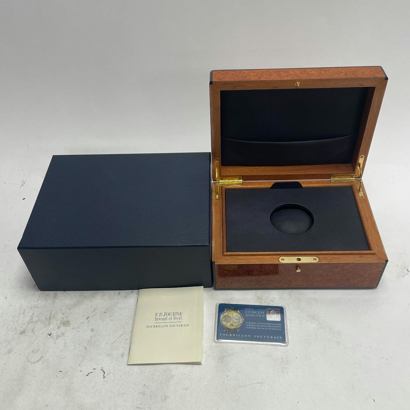 PreOwned F.P. Journe Tourbillon Souverain Brass Movement WatchBox