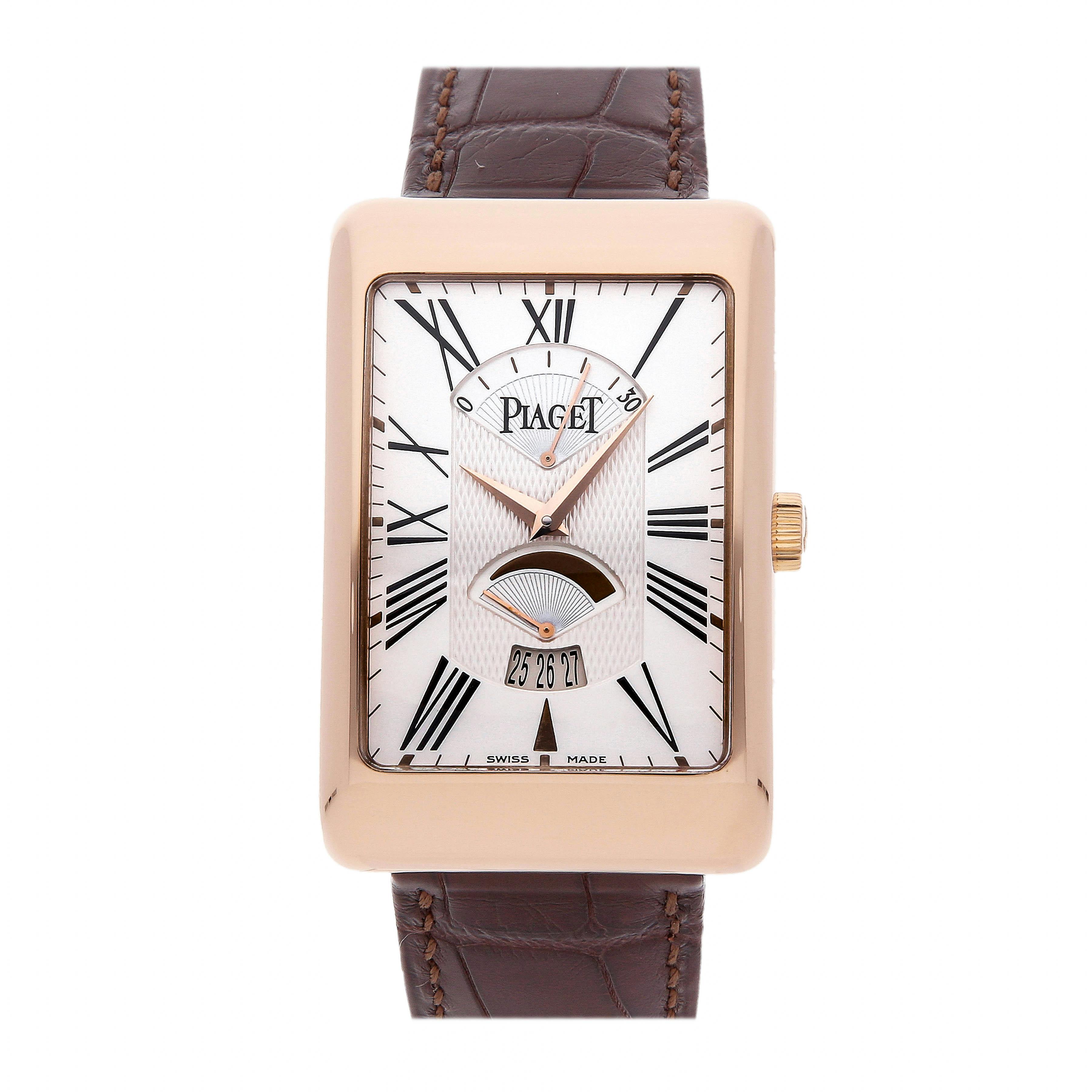 Pre Owned Piaget Black Tie Rectangle a L Ancienne XL G0A28061