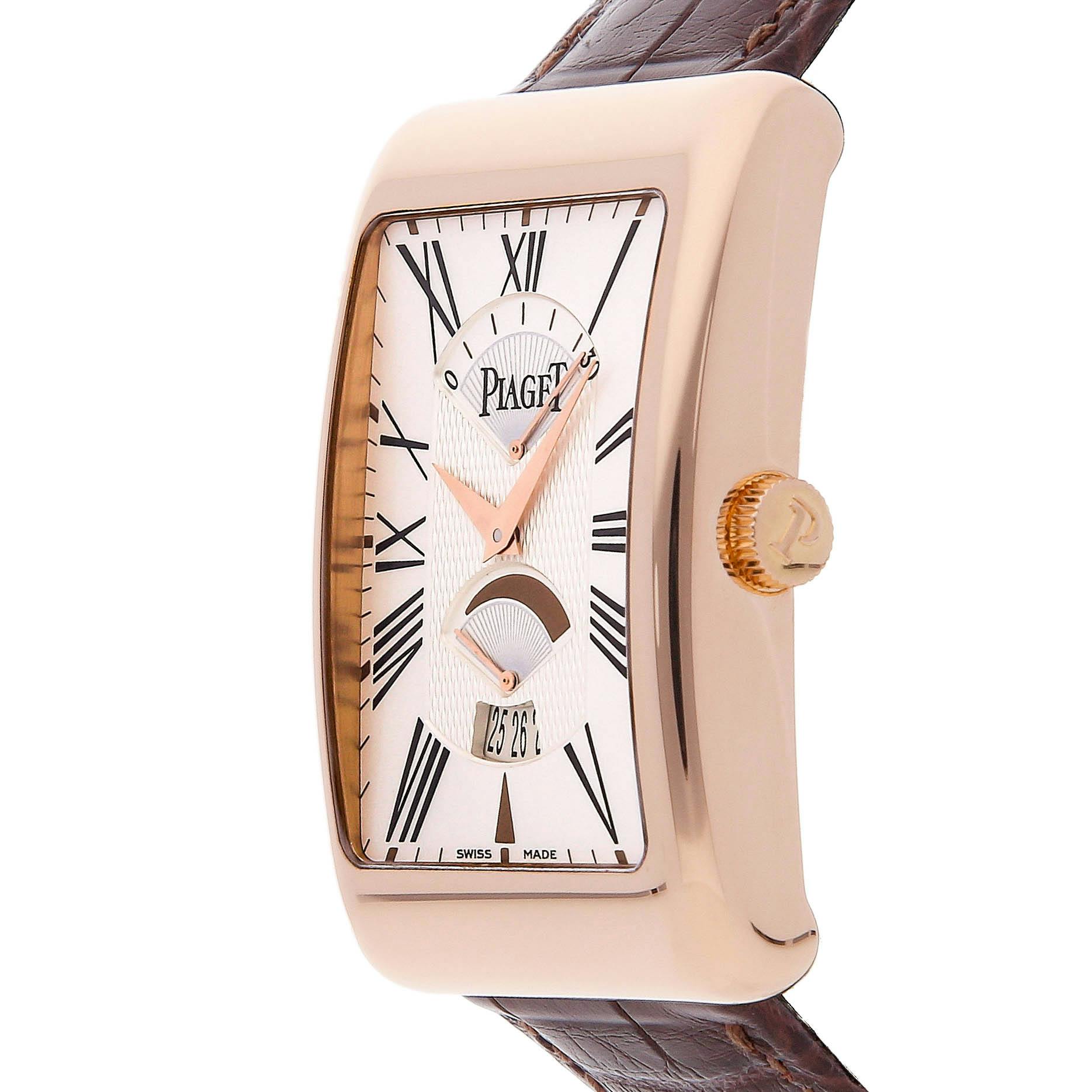 Pre Owned Piaget Black Tie Rectangle a L Ancienne XL G0A28061