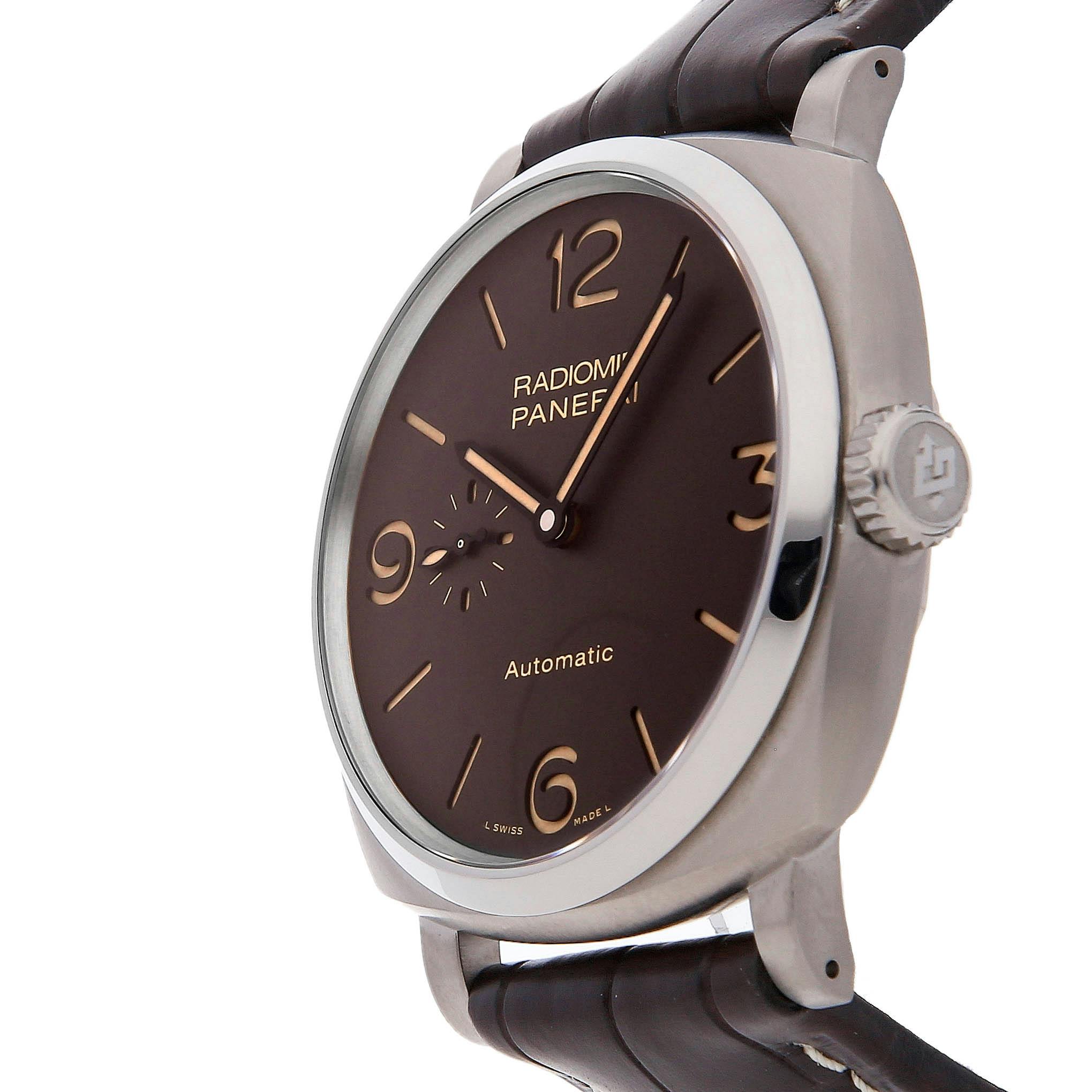 Pre Owned Panerai Radiomir 1940 3 Days Titanio PAM 619 Govberg