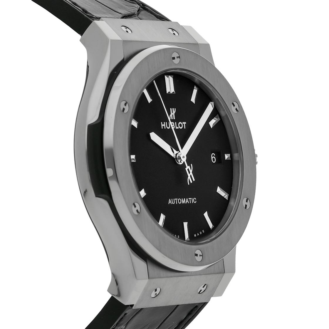 Hublot Classic Fusion Black Dial Black Rubber Men's 45mm Watch 511.NX.1171.RX