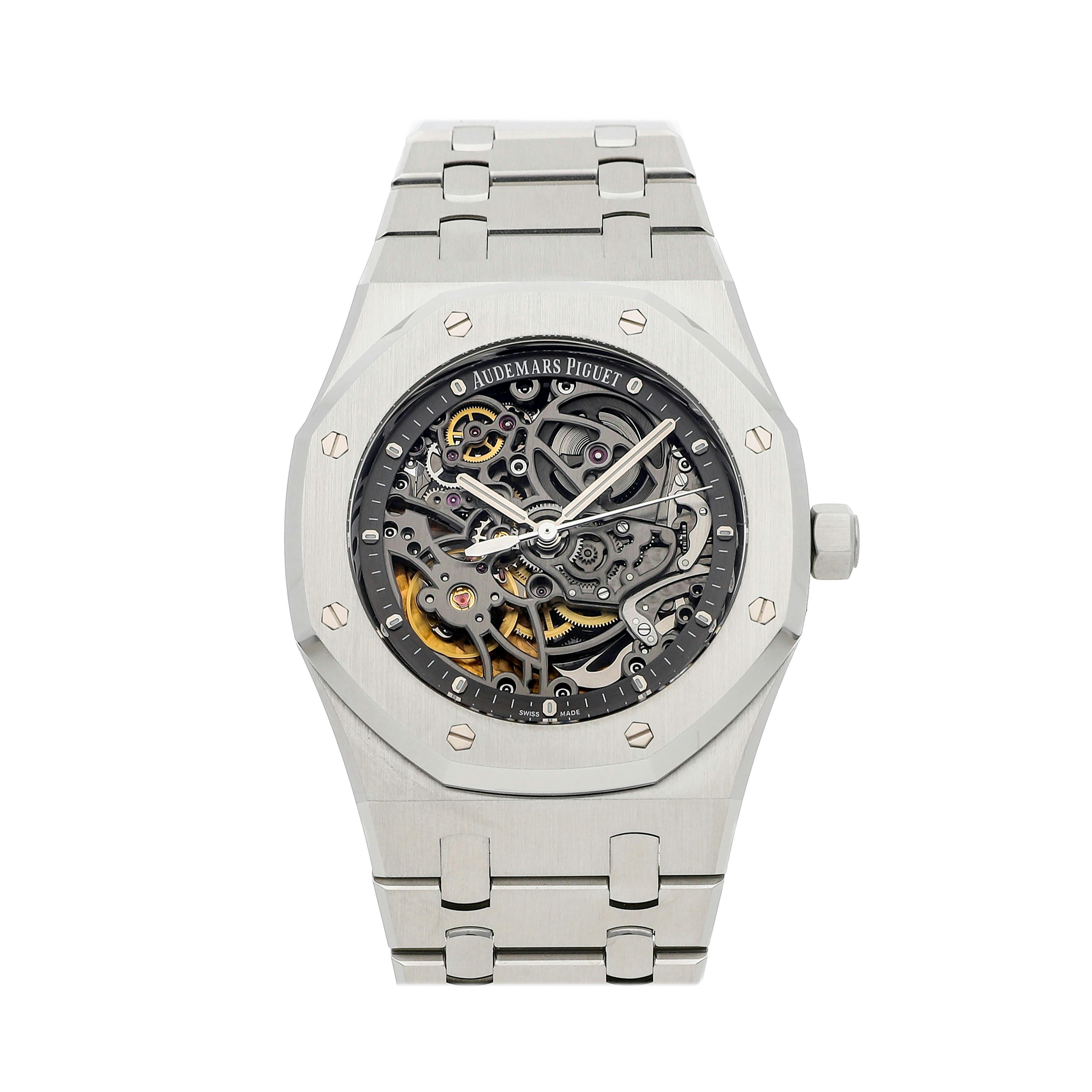 Pre Owned Audemars Piguet Royal Oak Openworked 15305ST.OO.1220ST