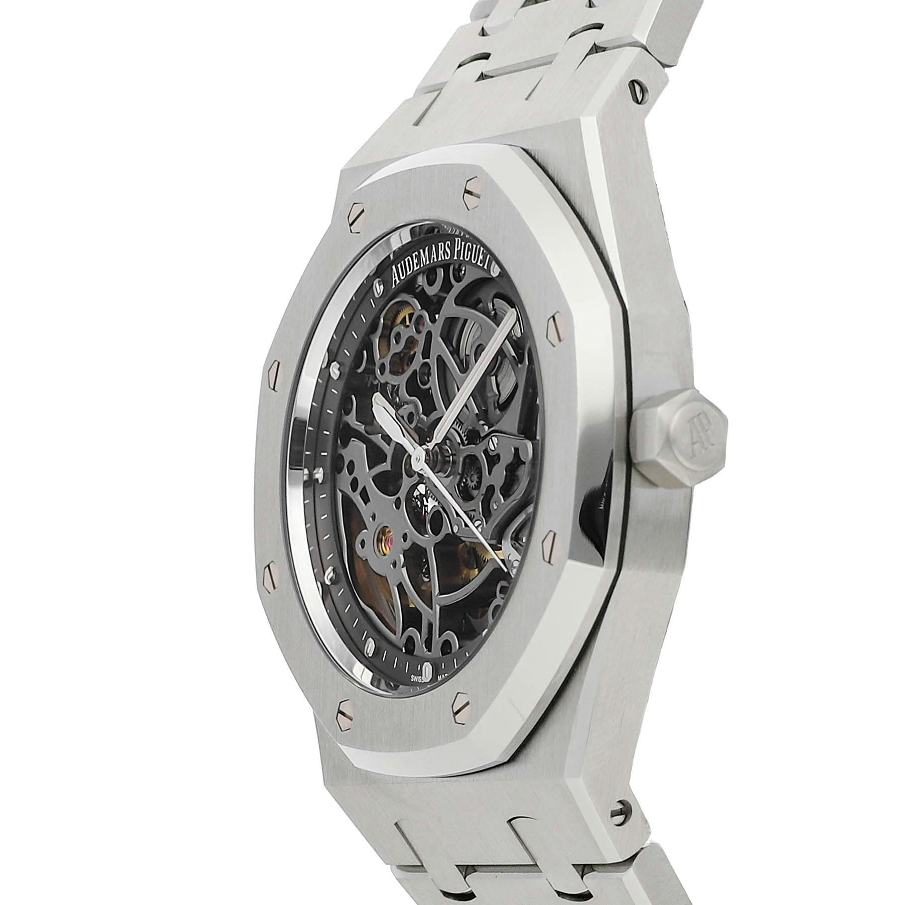 Pre Owned Audemars Piguet Royal Oak Openworked 15305ST.OO.1220ST