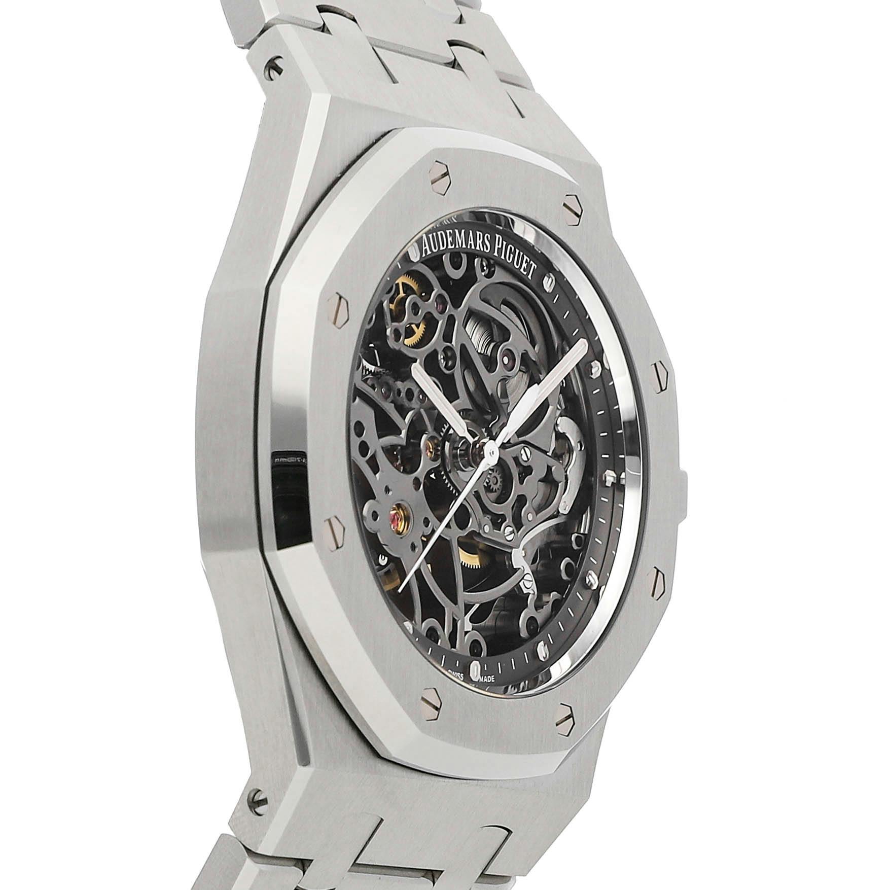 Pre Owned Audemars Piguet Royal Oak Openworked 15305ST.OO.1220ST