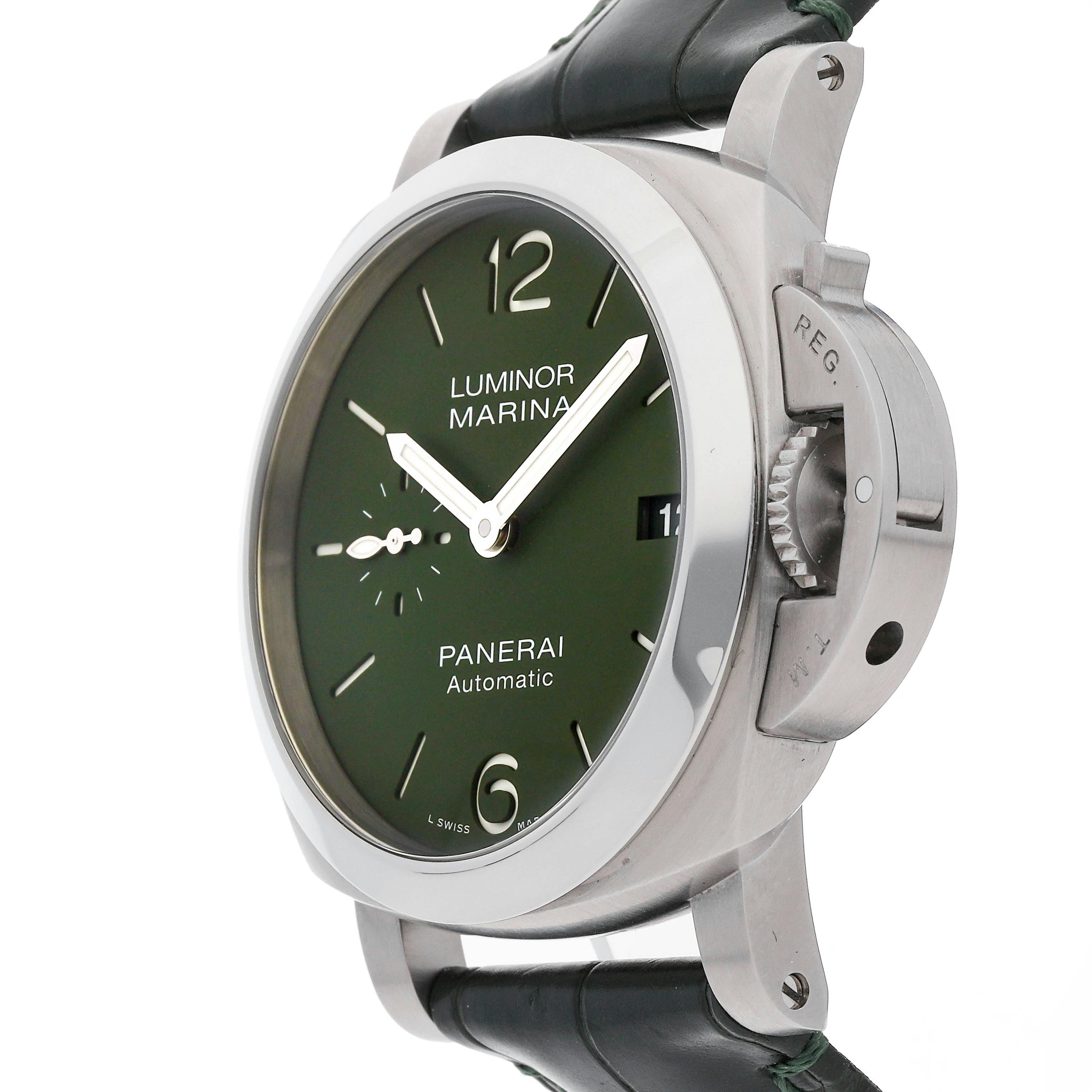 Pre Owned Panerai Luminor Quaranta Verde Militare PAM 1304