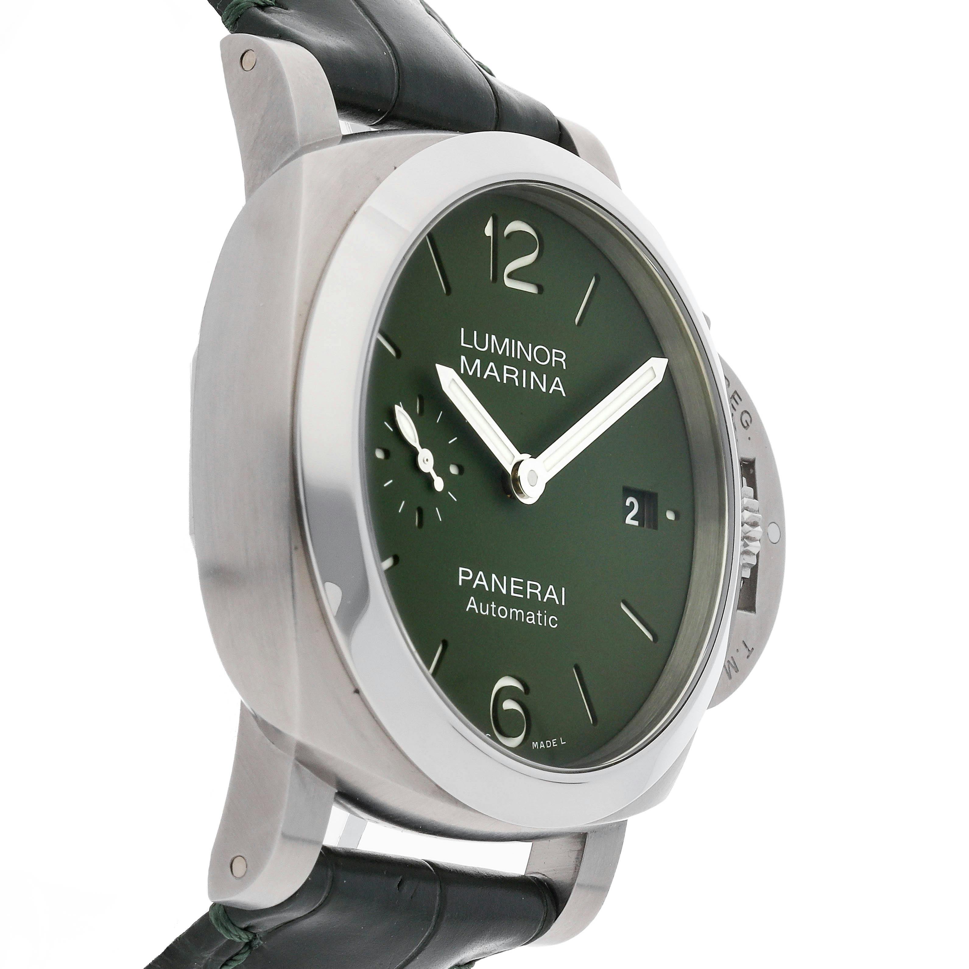 Pre Owned Panerai Luminor Quaranta Verde Militare PAM 1304