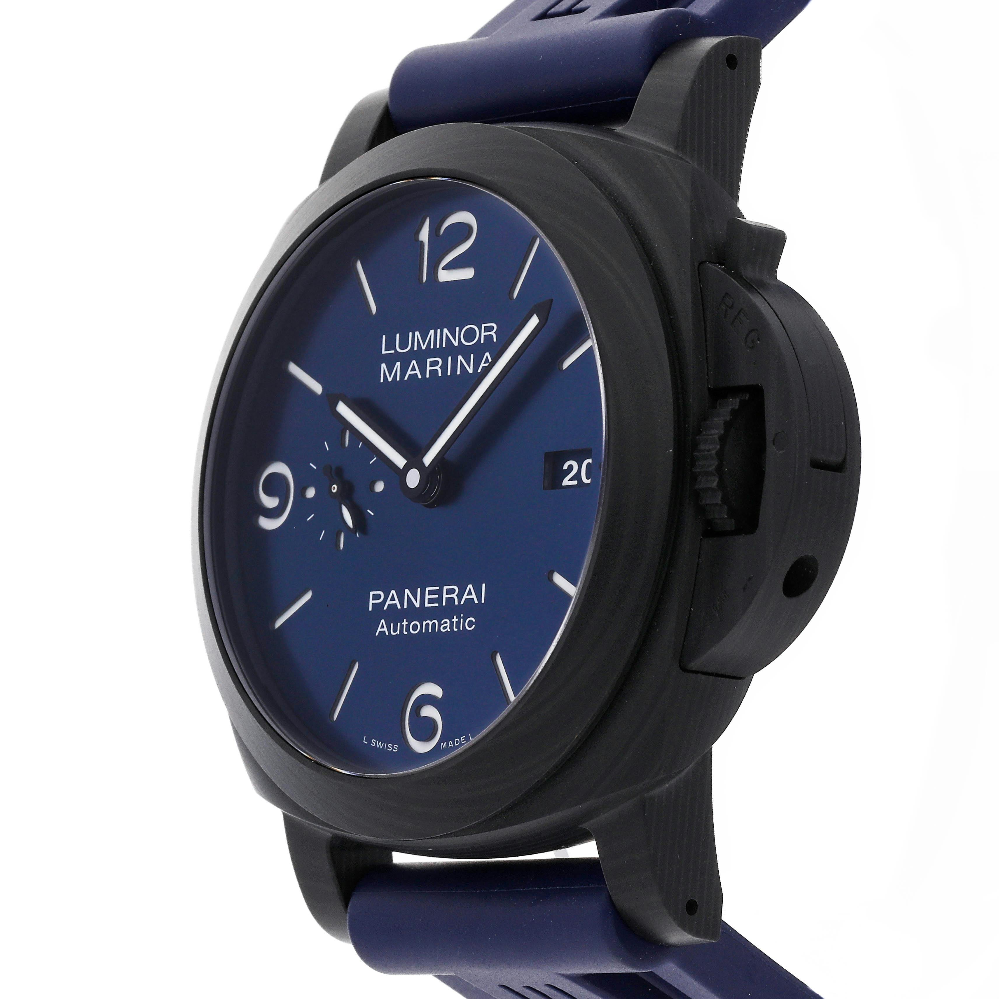 Pre Owned Panerai Luminor Marina Blu Notte PAM 1664 Govberg Jewelers