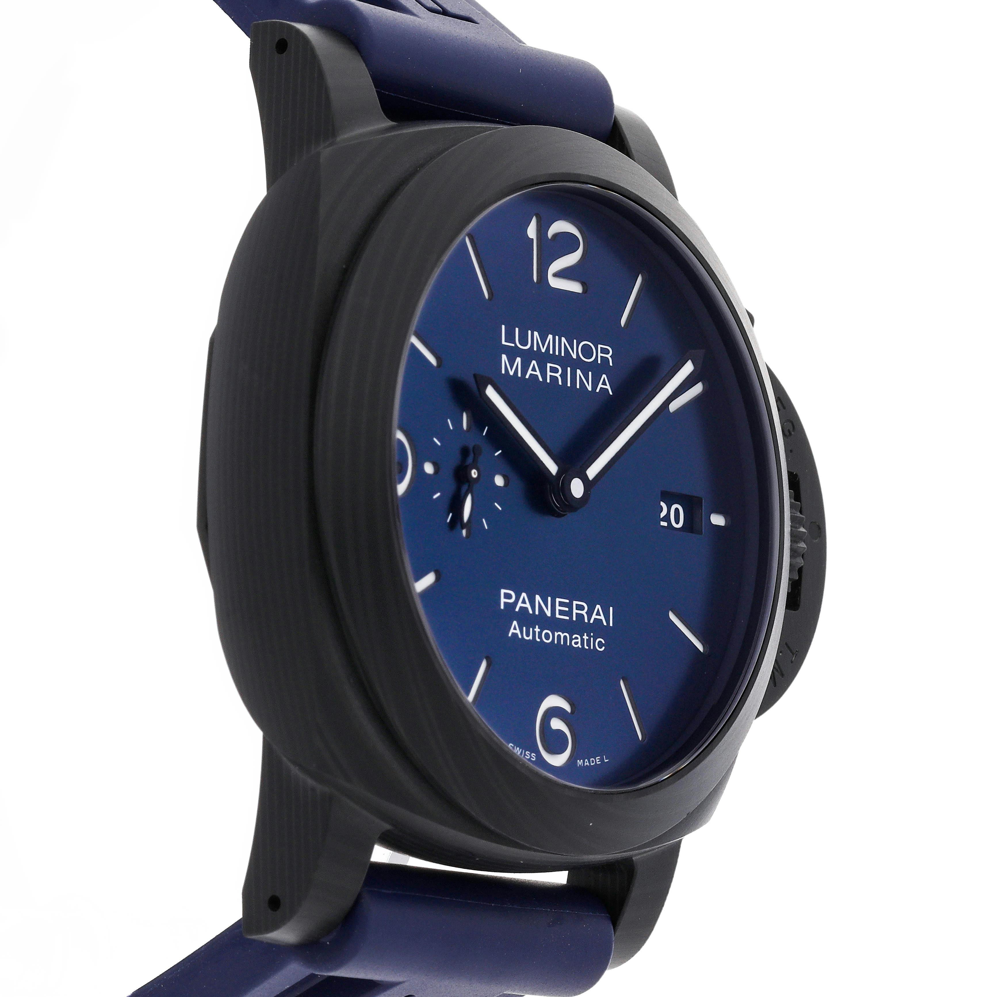 Pre Owned Panerai Luminor Marina Blu Notte PAM 1664 Govberg Jewelers