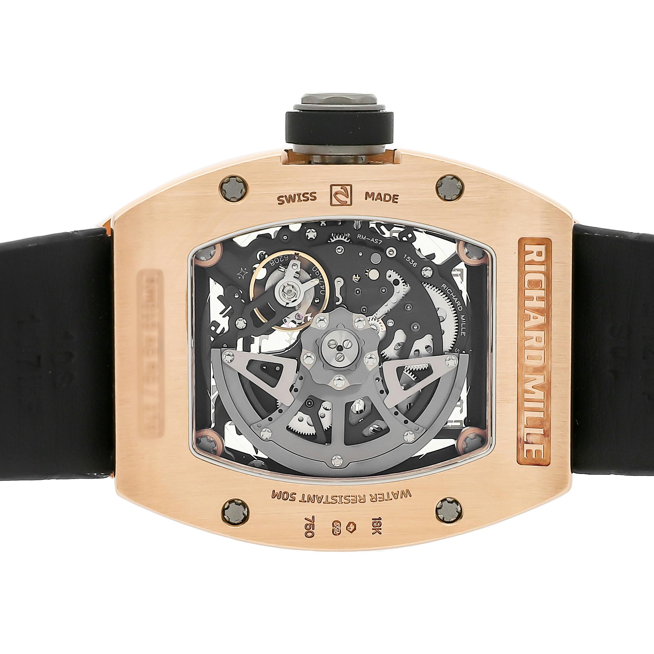 Pre Owned Richard Mille RM 010 RM010 AG RG Govberg Jewelers