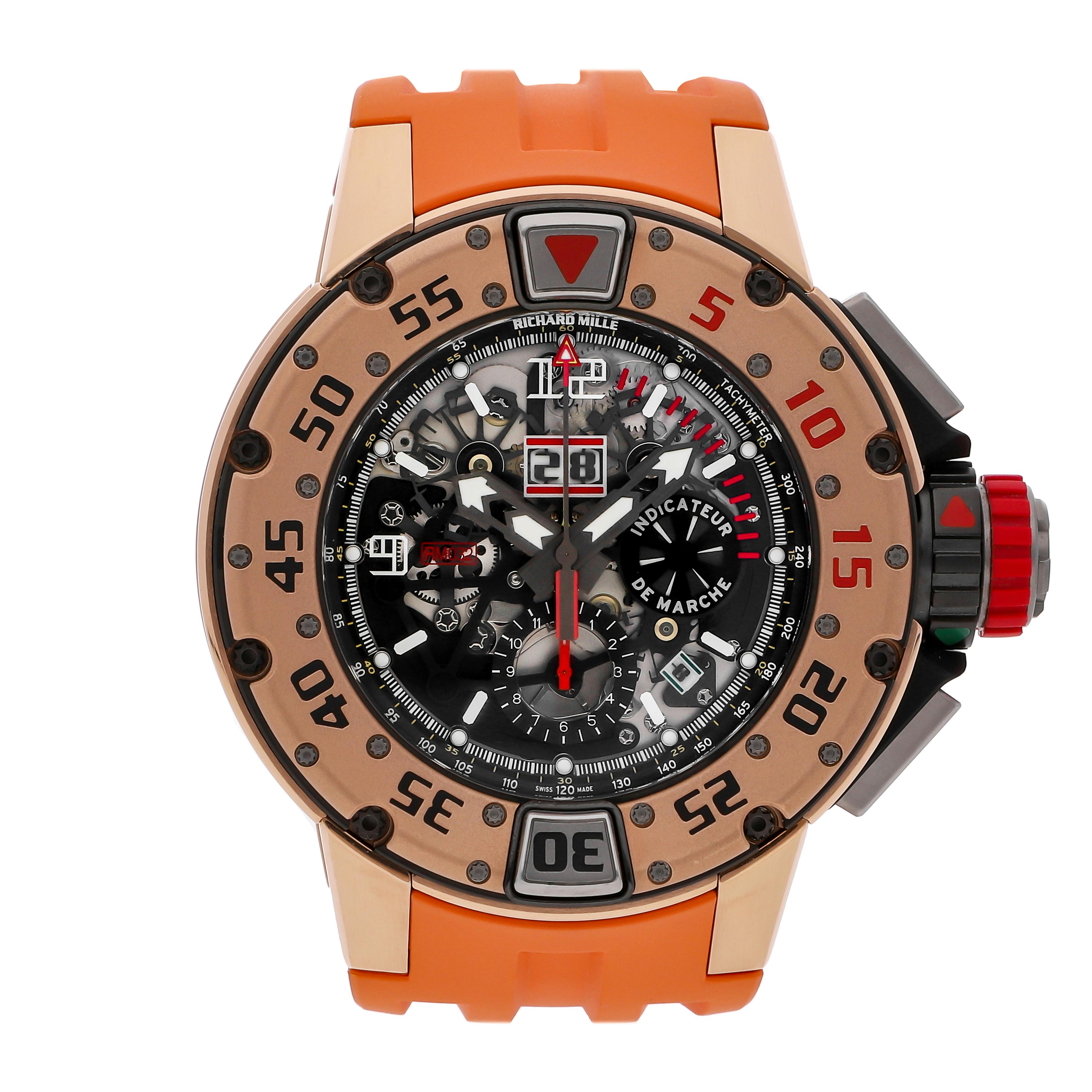 Pre Owned Richard Mille RM 032 Flyback Chronograph Diver RM 032 RG