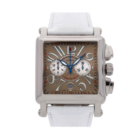 Angle Left Pre-Owned Franck Muller Conquistador Cortez Chronograph 10000 CC BRONZE
