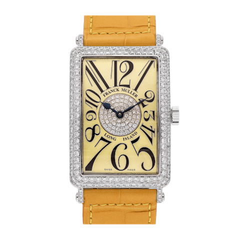 Vertical Pre-Owned Franck Muller Long Island 1000 SC D1 P YELLOW