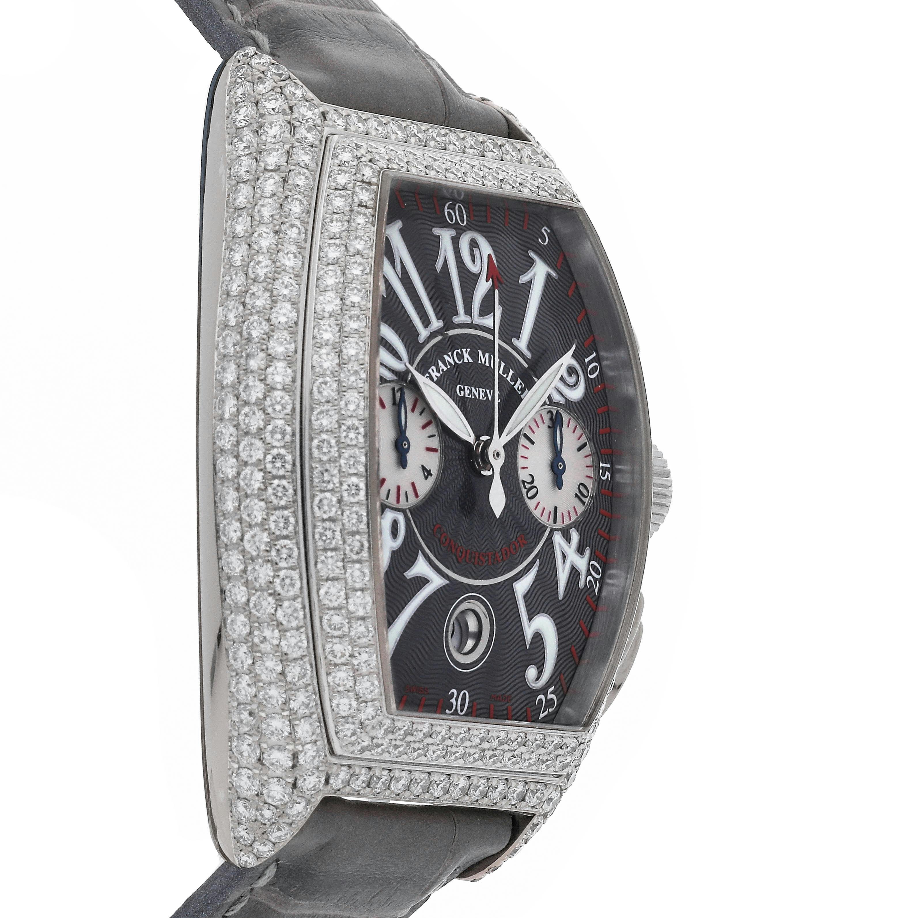 Pre Owned Franck Muller Conquistador 8002 CC D GREY Govberg Jewelers