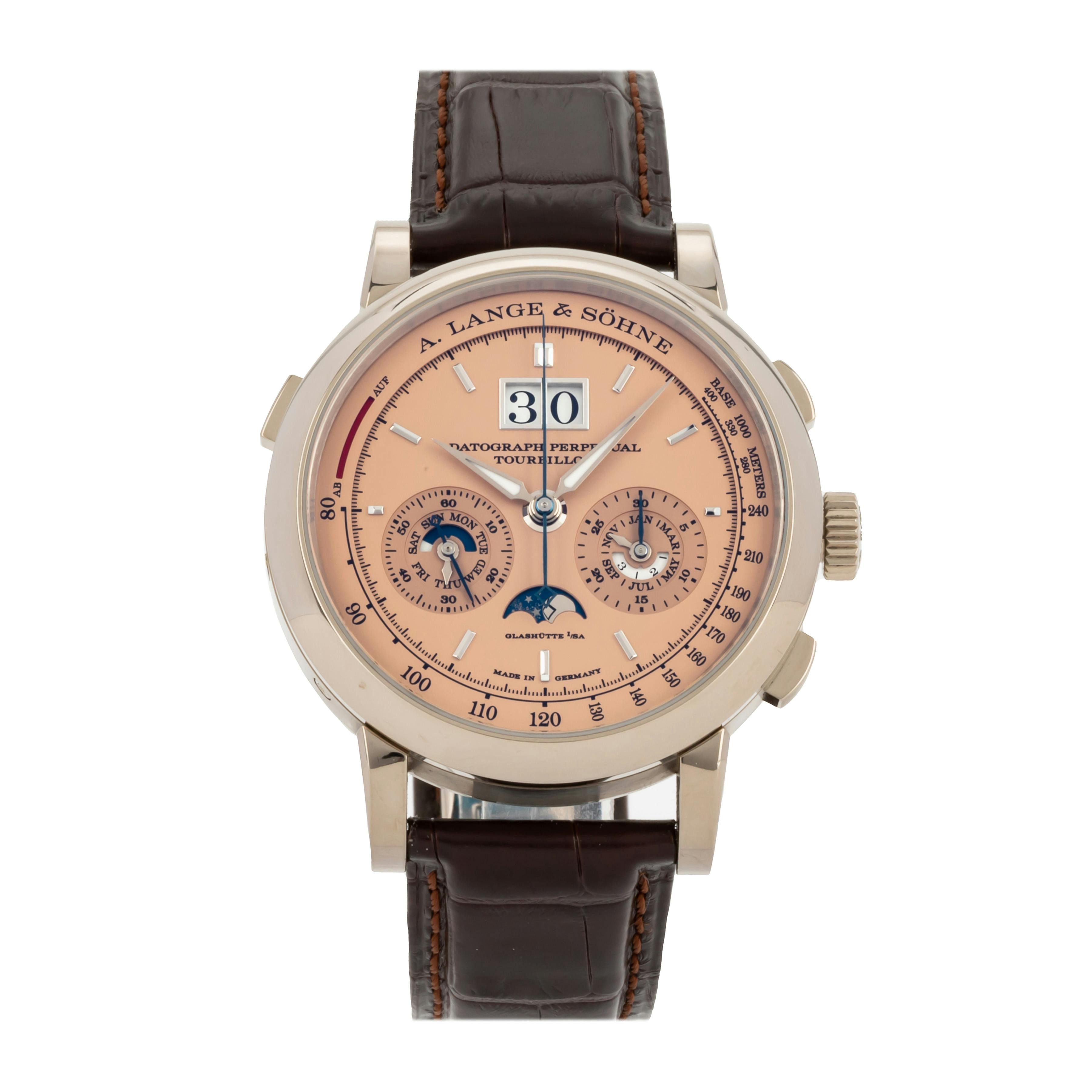 Pre Owned A. Lange Sohne Saxonia Datograph Perpetual Tourbillon