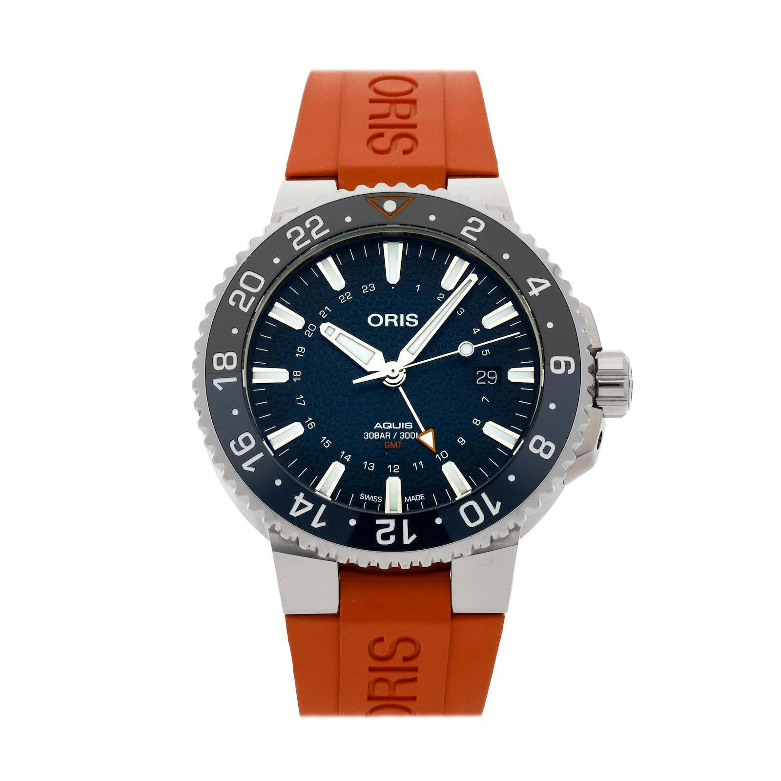 Pre Owned Oris Aquis Whale Shark GMT Limited Edition 798 7754