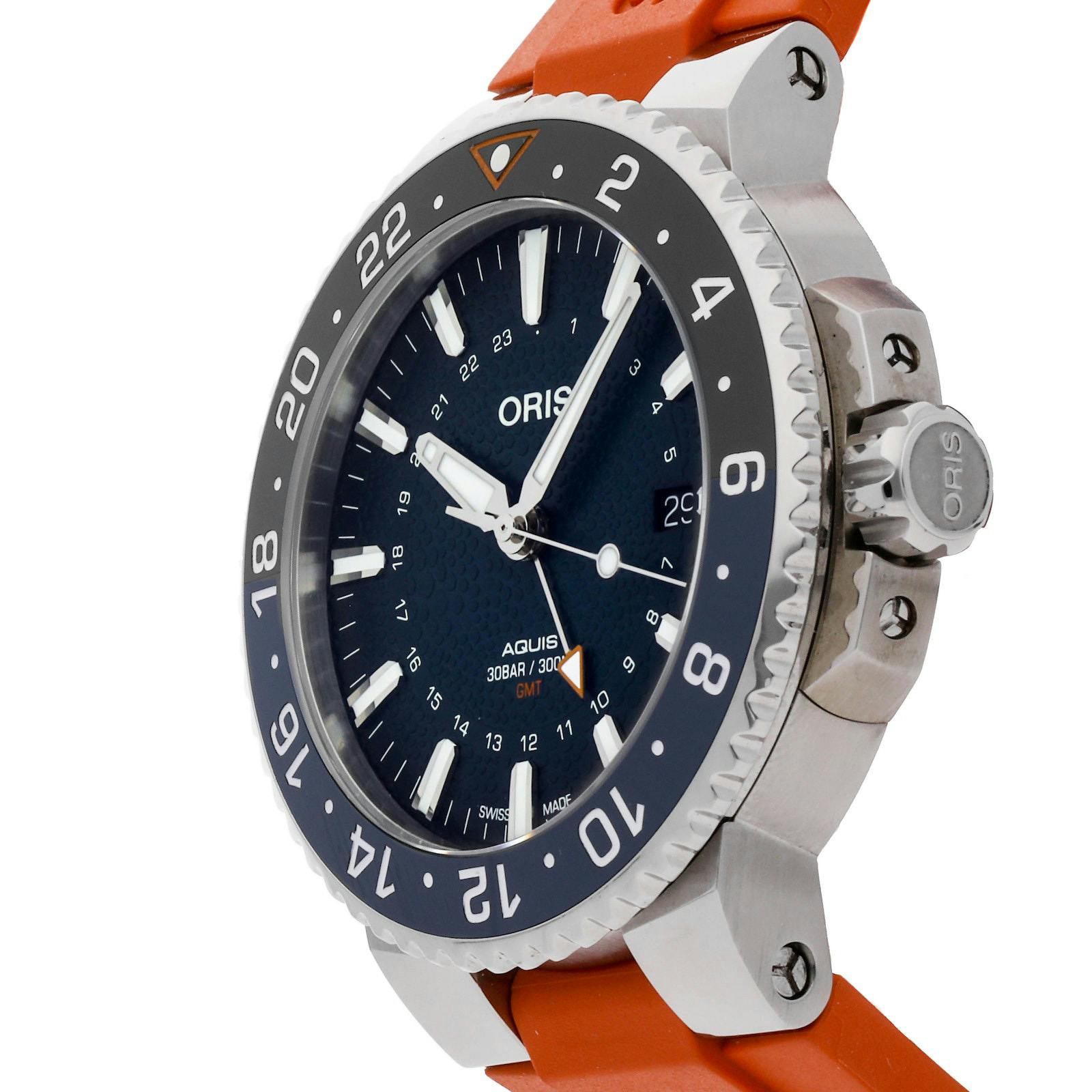 Pre Owned Oris Aquis Whale Shark GMT Limited Edition 798 7754