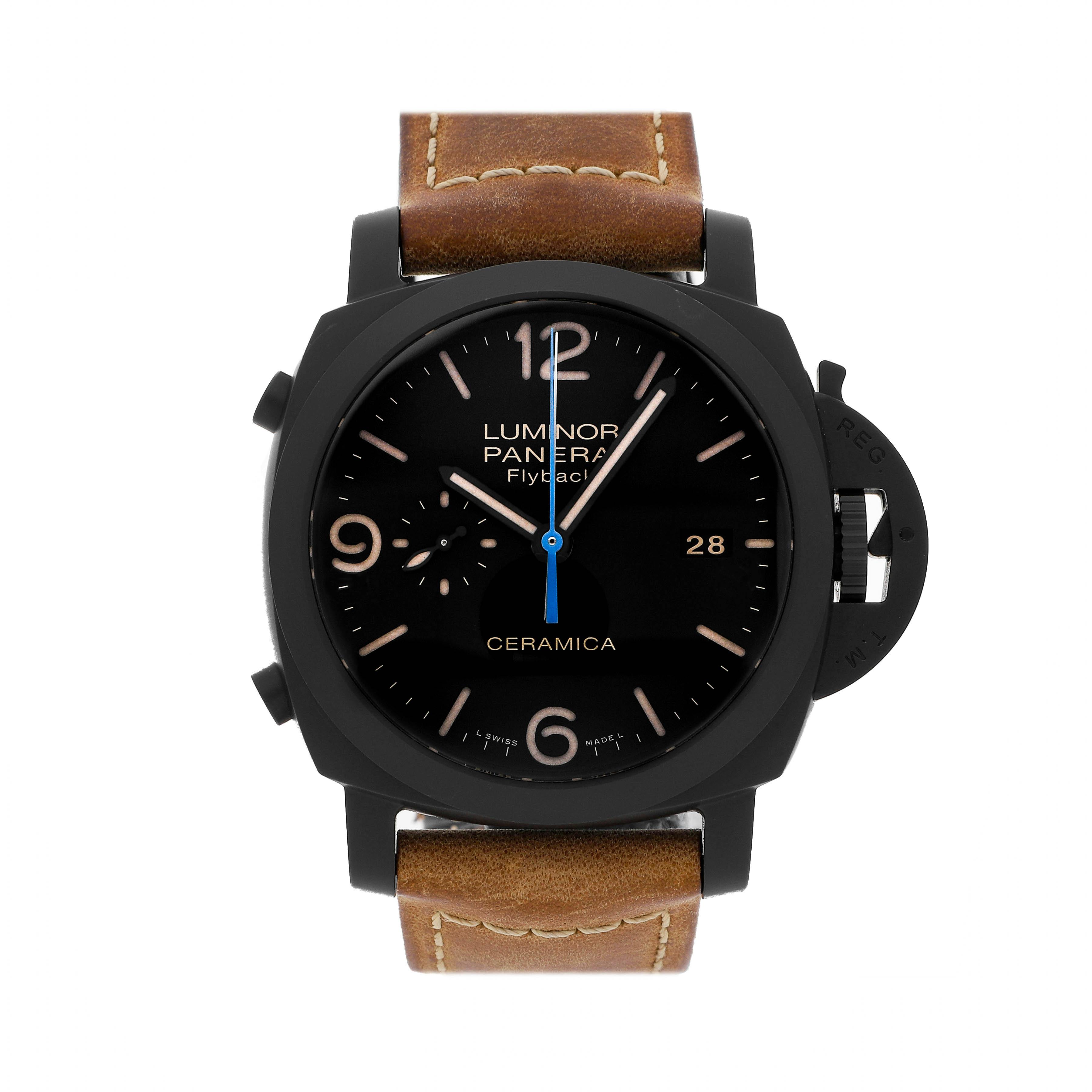 Pre Owned Panerai Luminor Chronograph Flyback PAM 580 Govberg