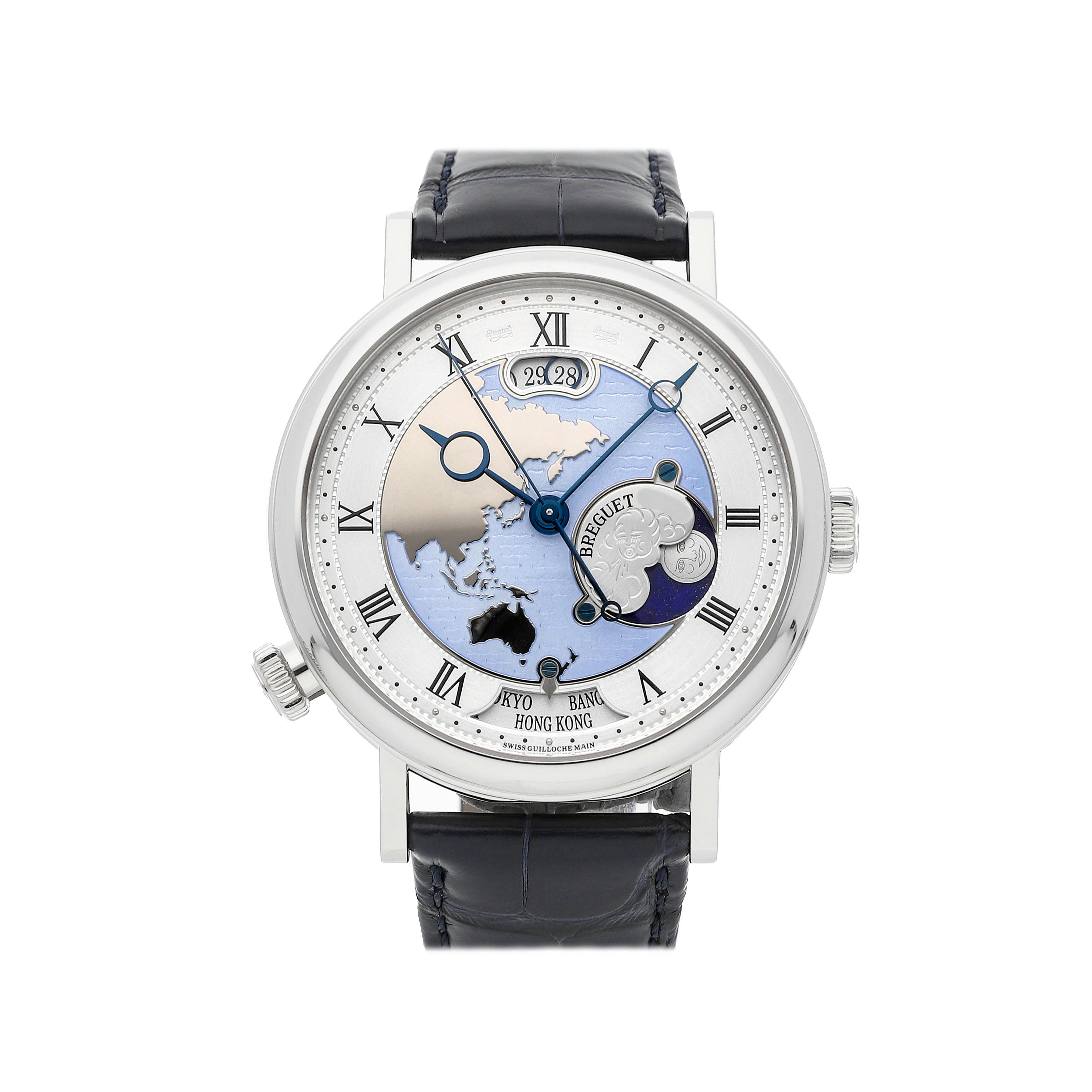 Breguet Marine Hora Mundi 5557: Instant-Change Time Traveler Now Has One Of  Its Best Dials - Quill & Pad