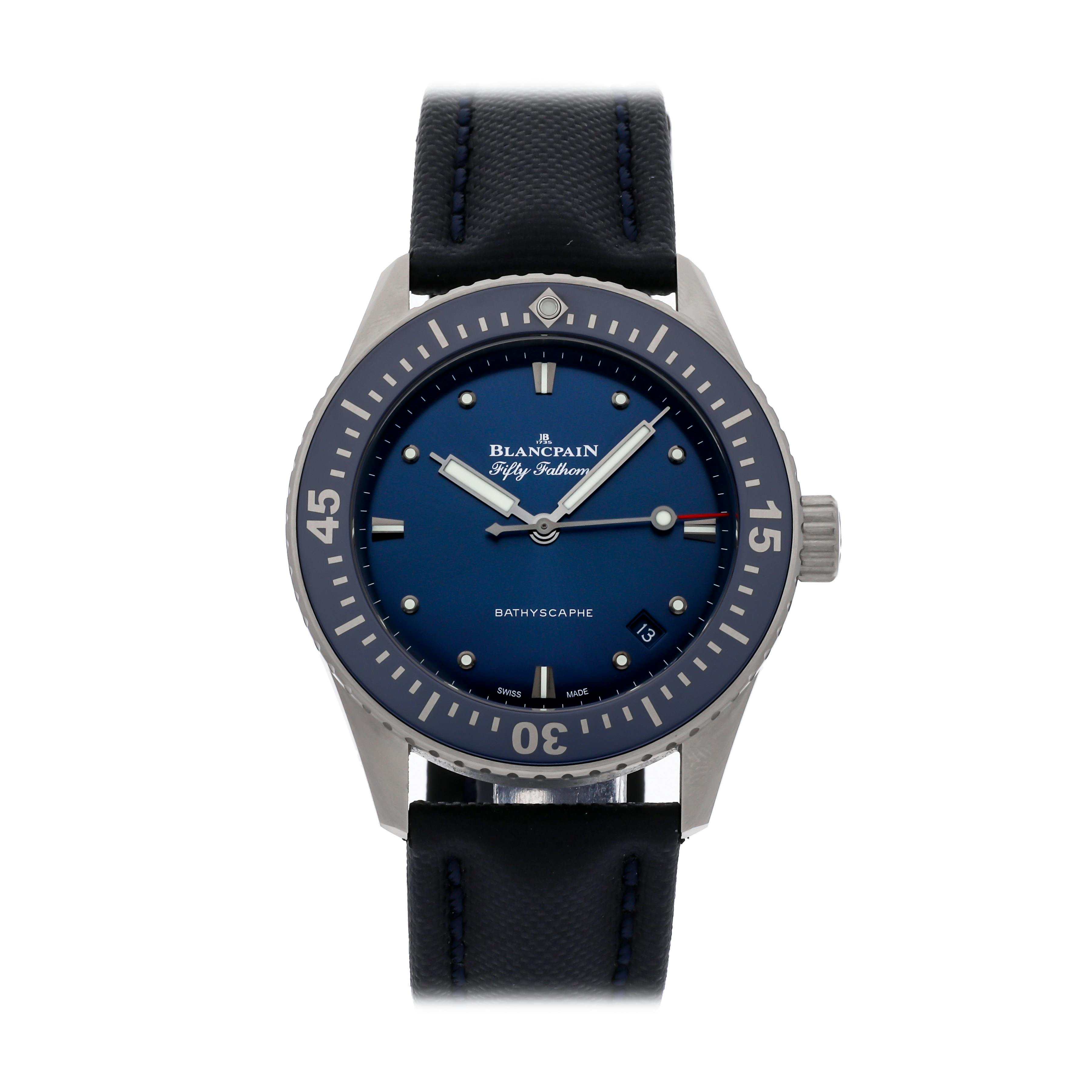 Pre Owned Blancpain Fifty Fathoms Bathyscaphe 5100 1140 O52A